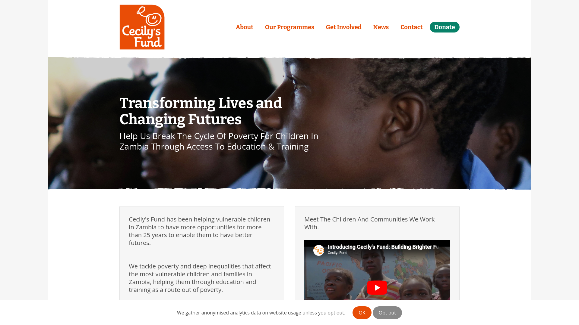 Website screenshot