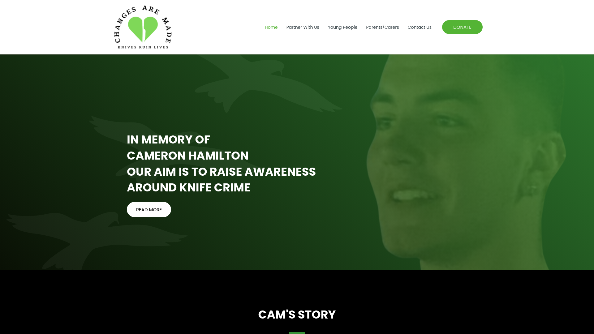 Website screenshot