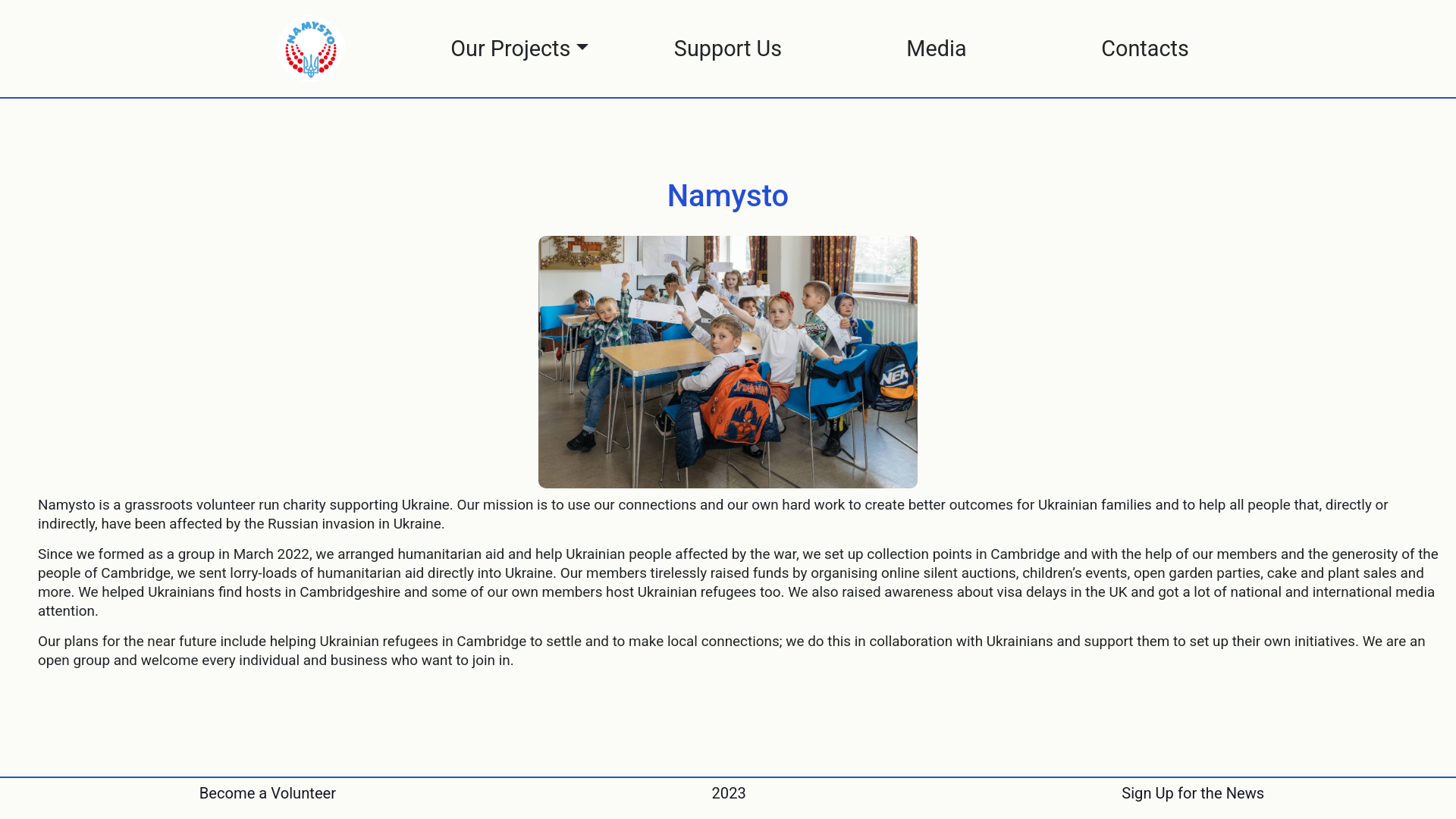 Website screenshot