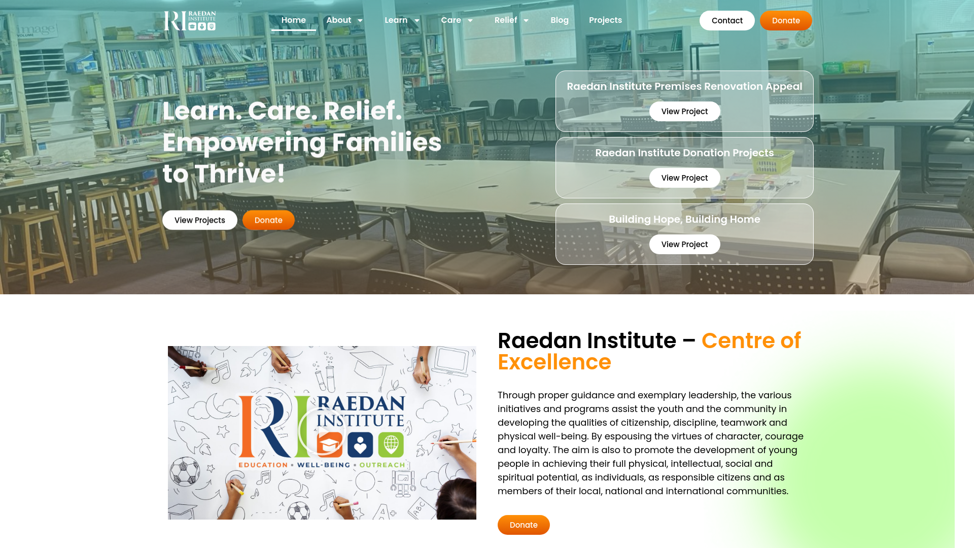 Website screenshot