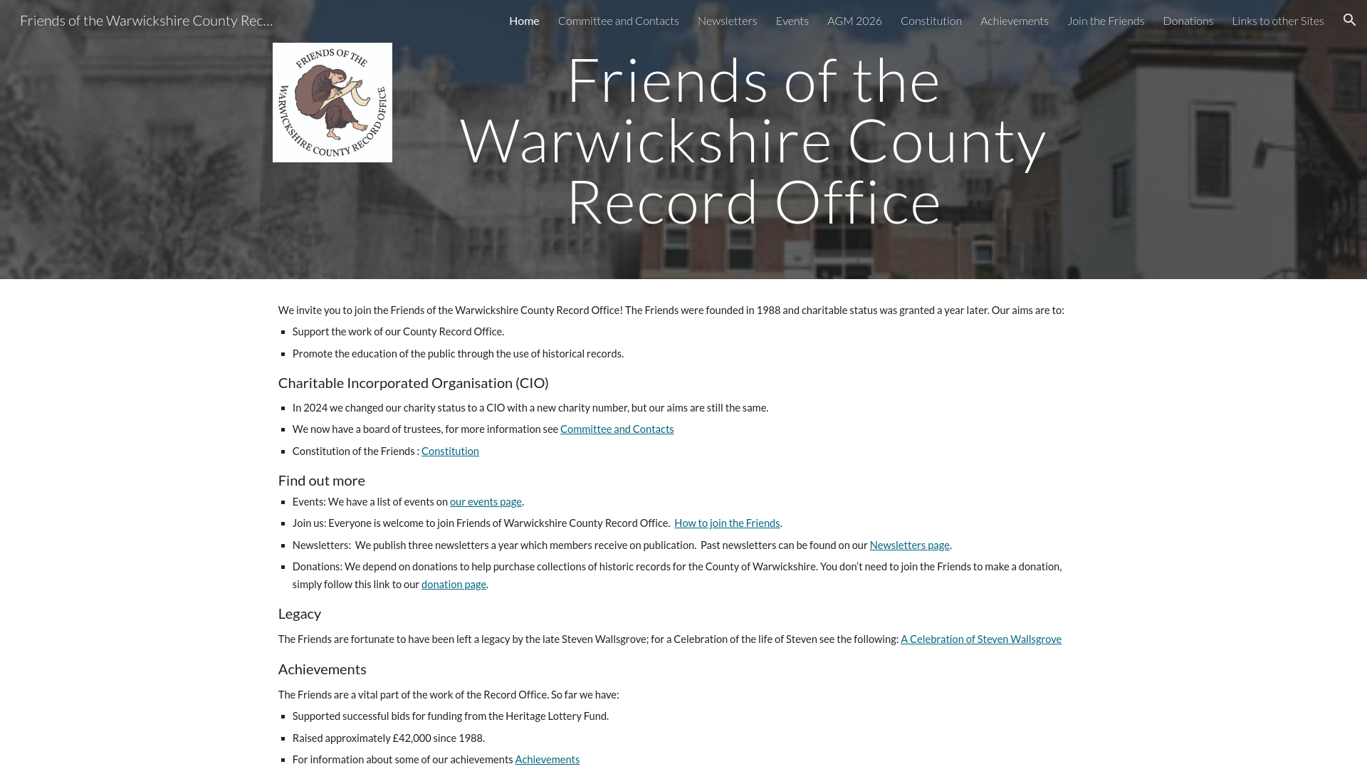 Website screenshot