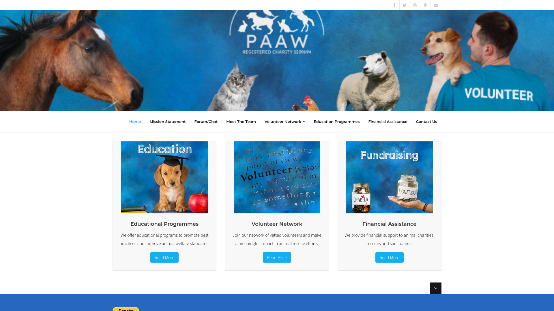 Website screenshot