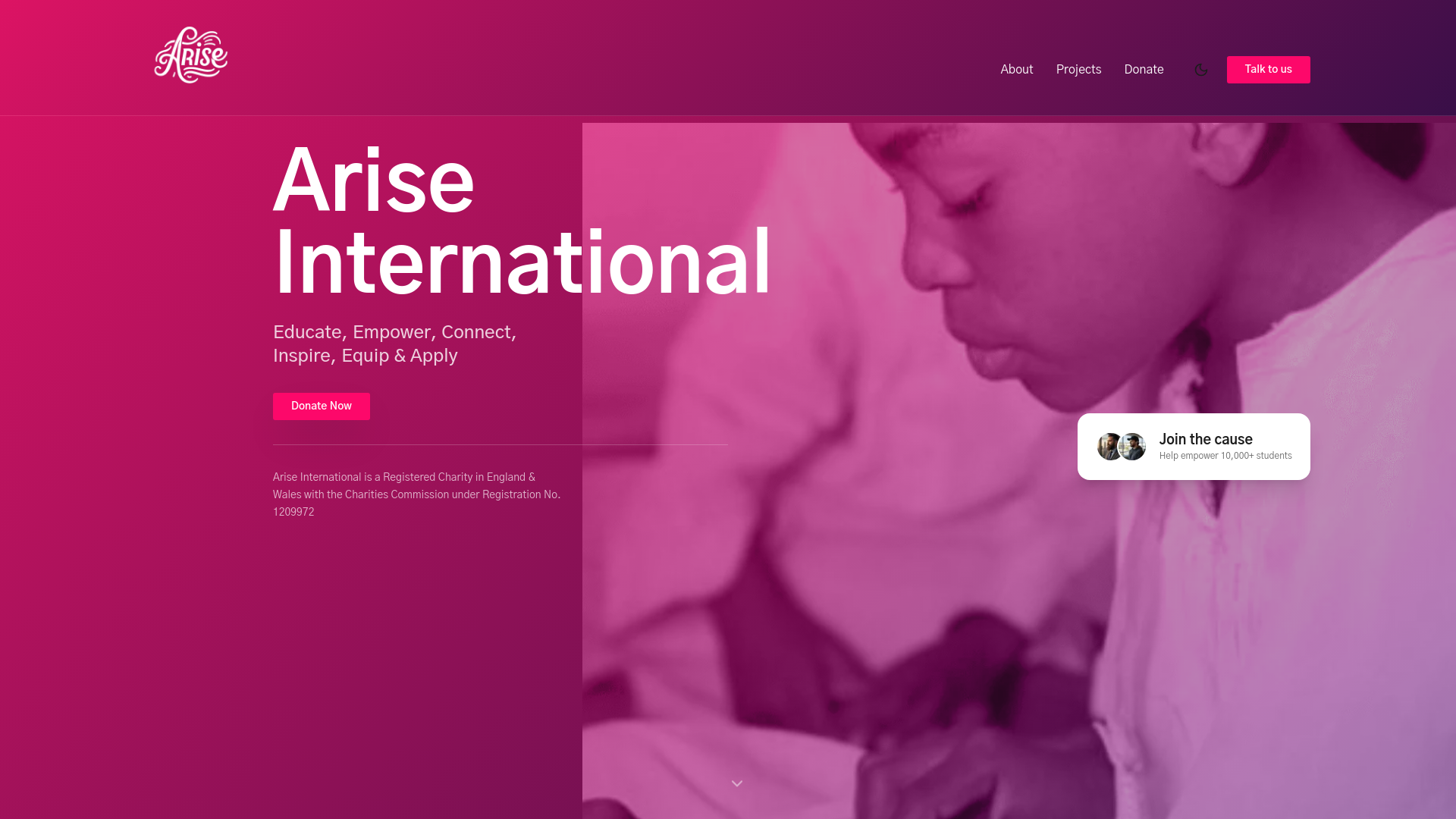 Website screenshot