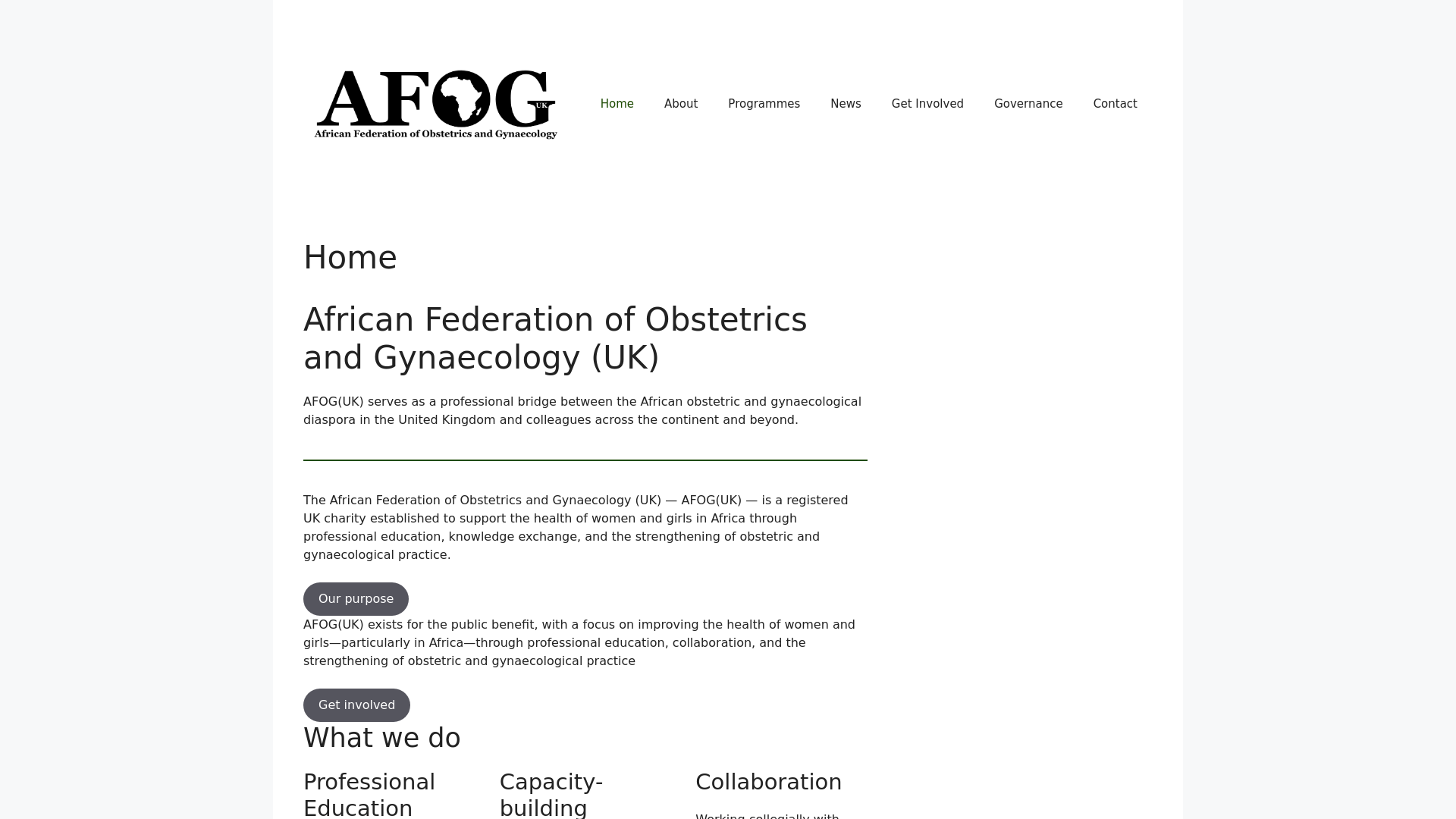 Website screenshot