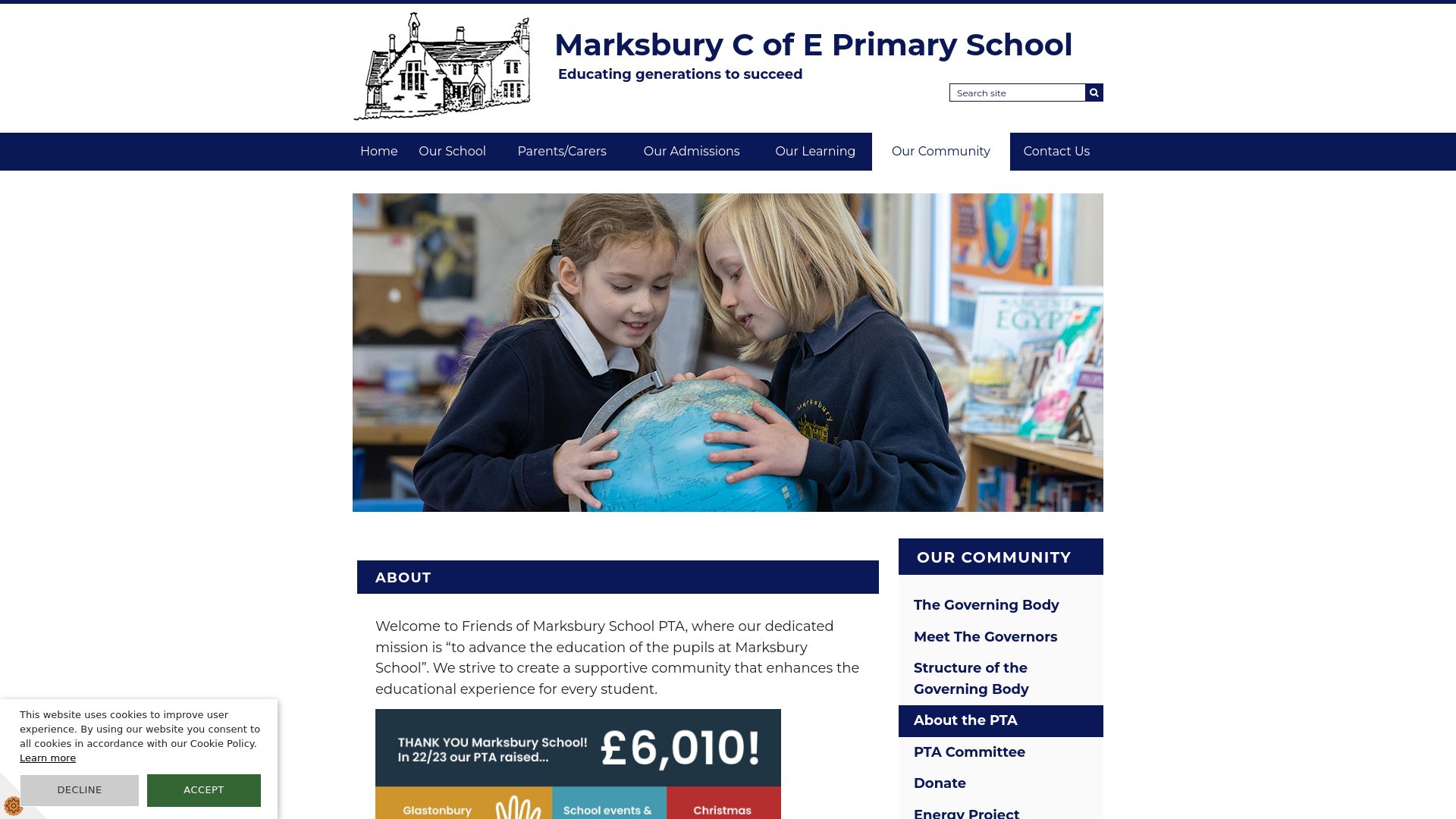 Website screenshot