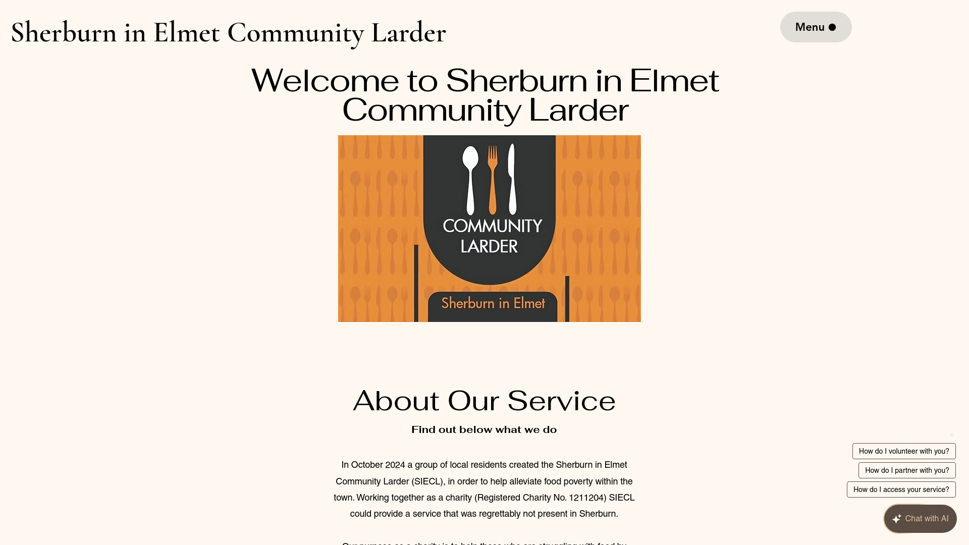 Website screenshot