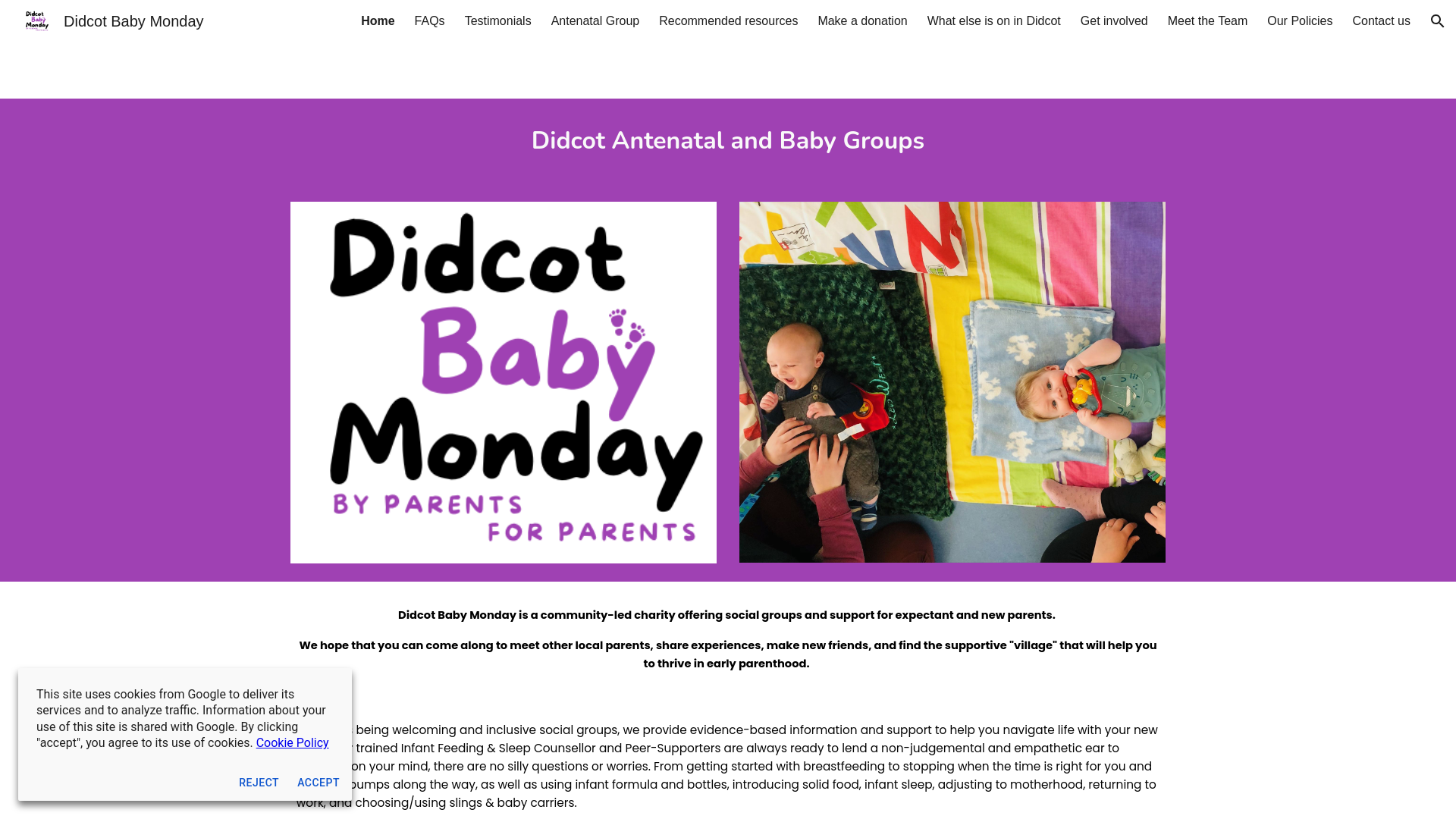 Website screenshot