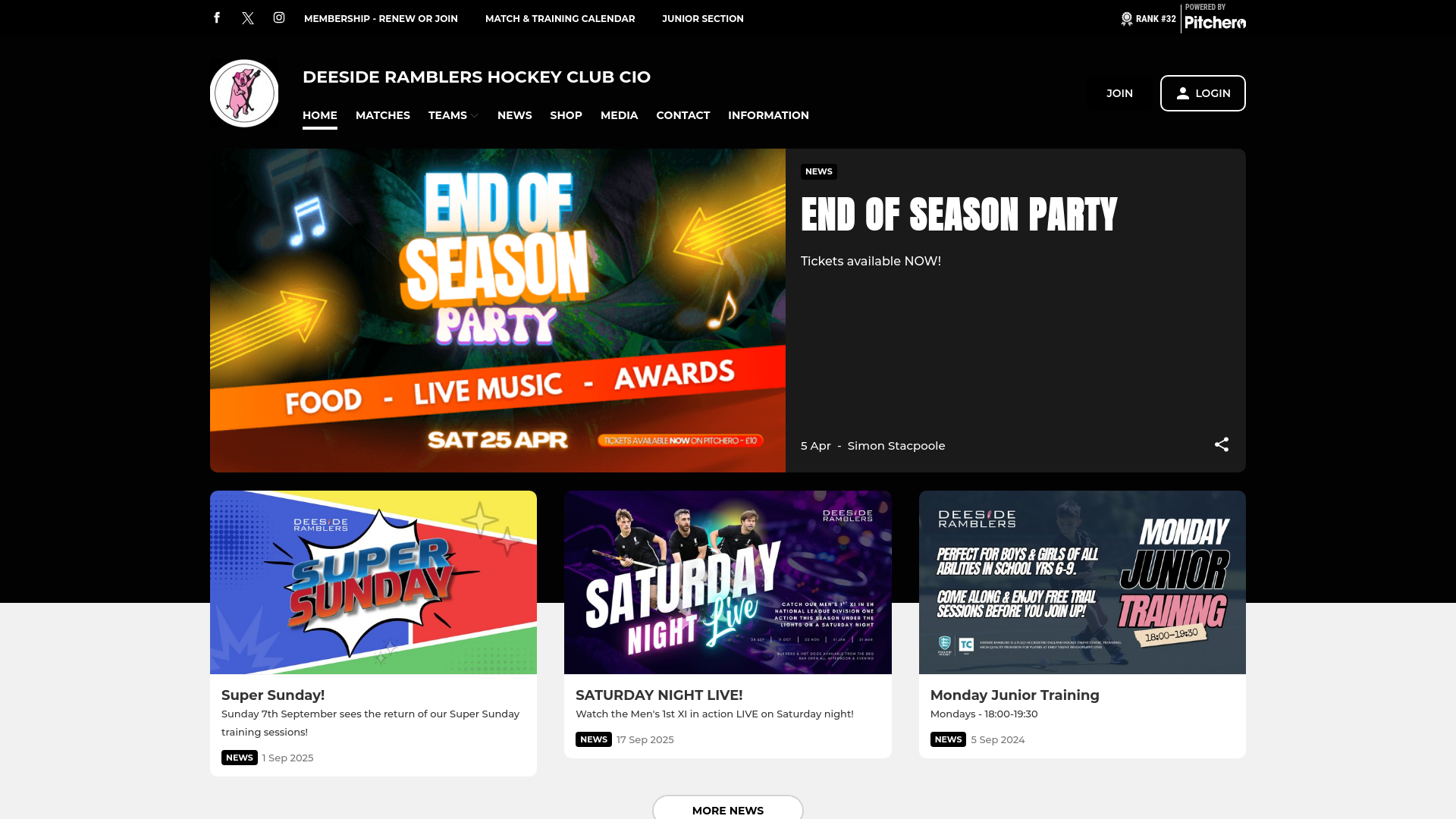 Website screenshot