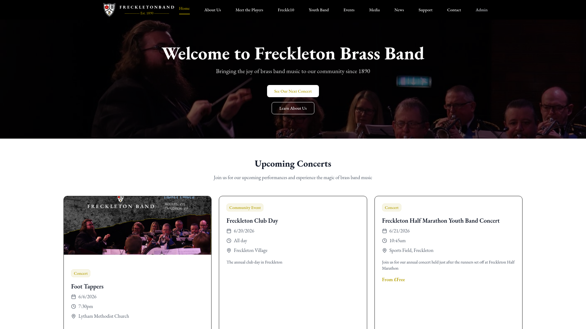 Website screenshot