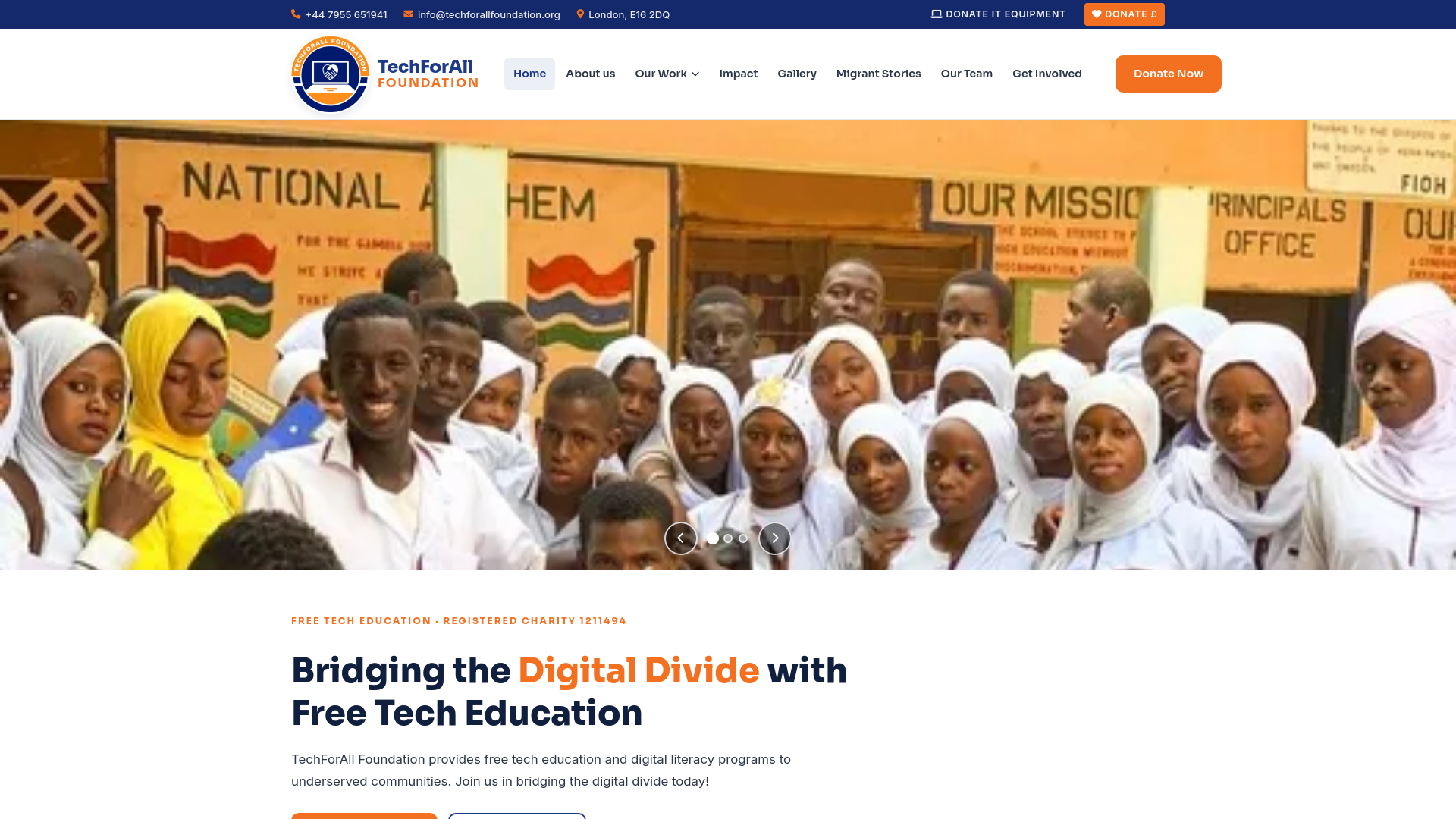 Website screenshot