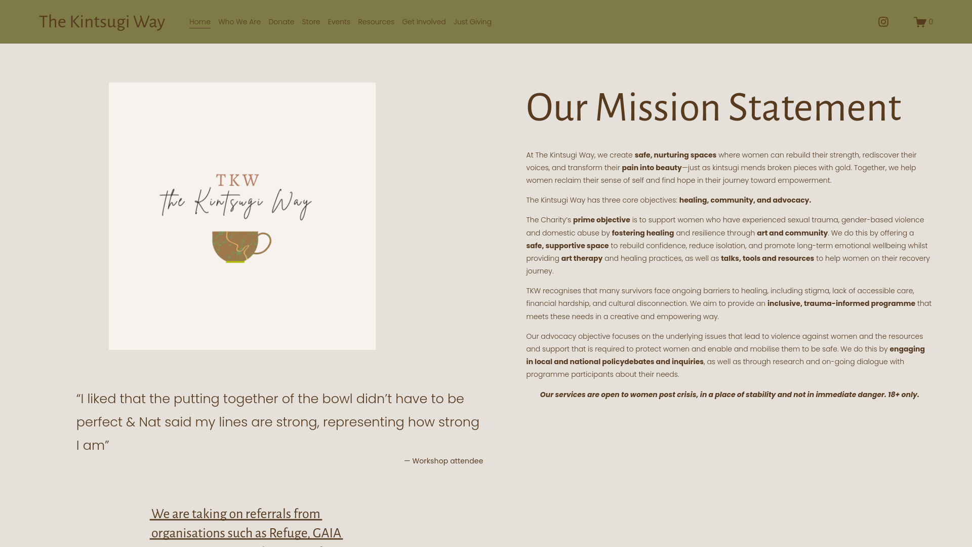 Website screenshot