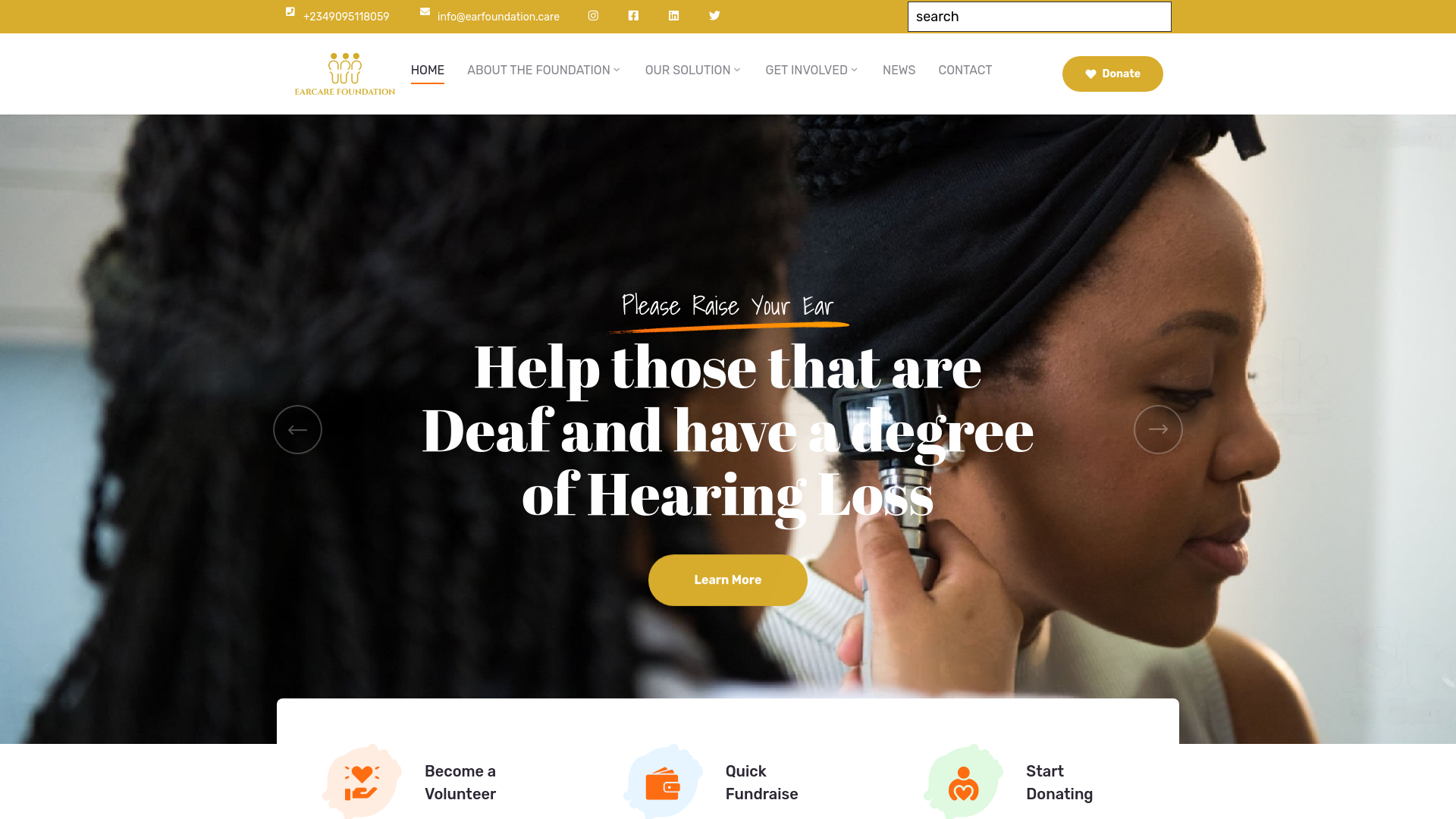 Website screenshot
