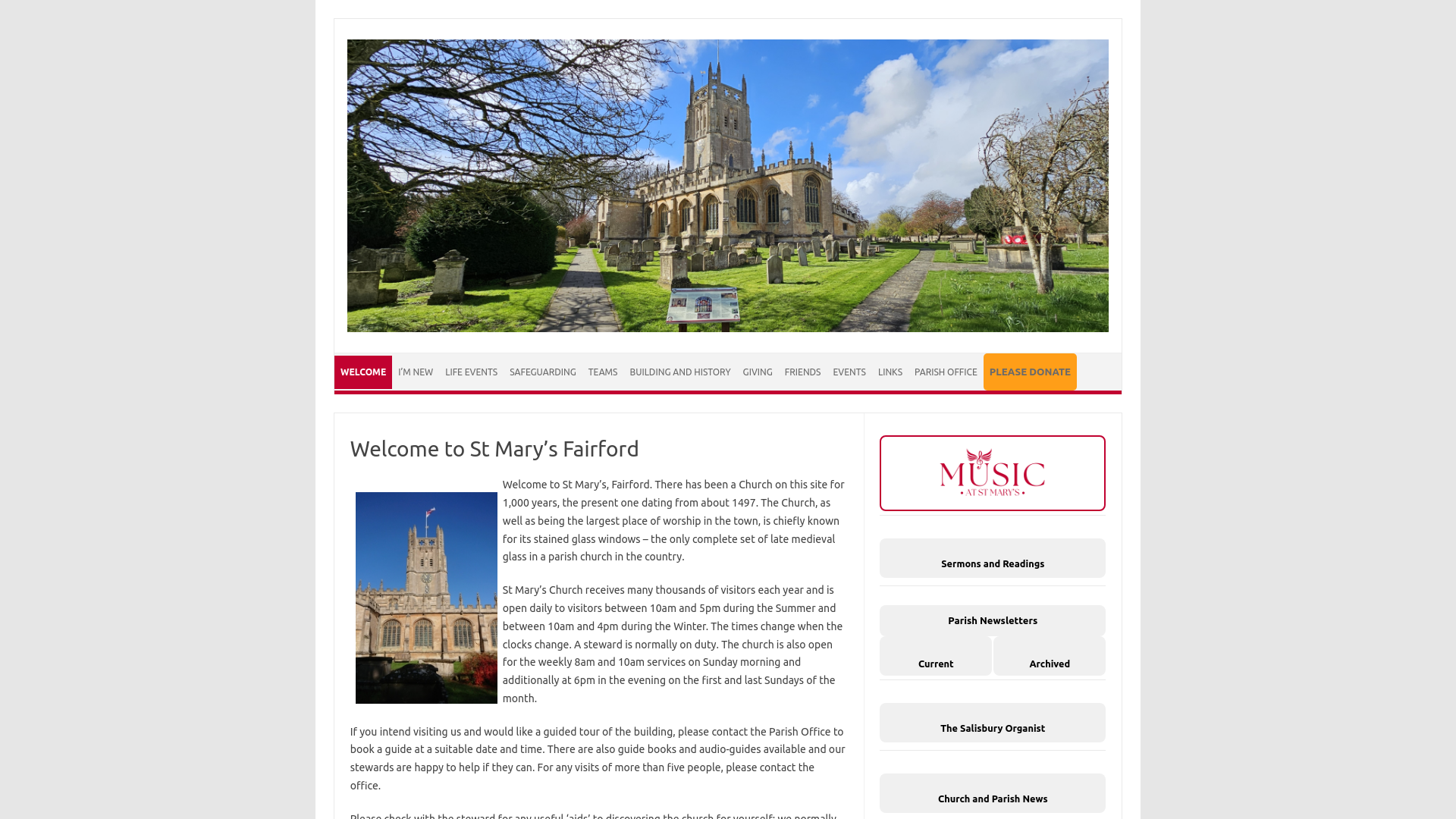 Website screenshot