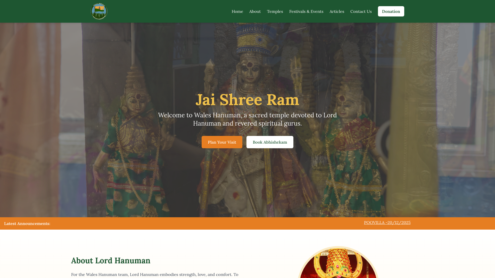Website screenshot