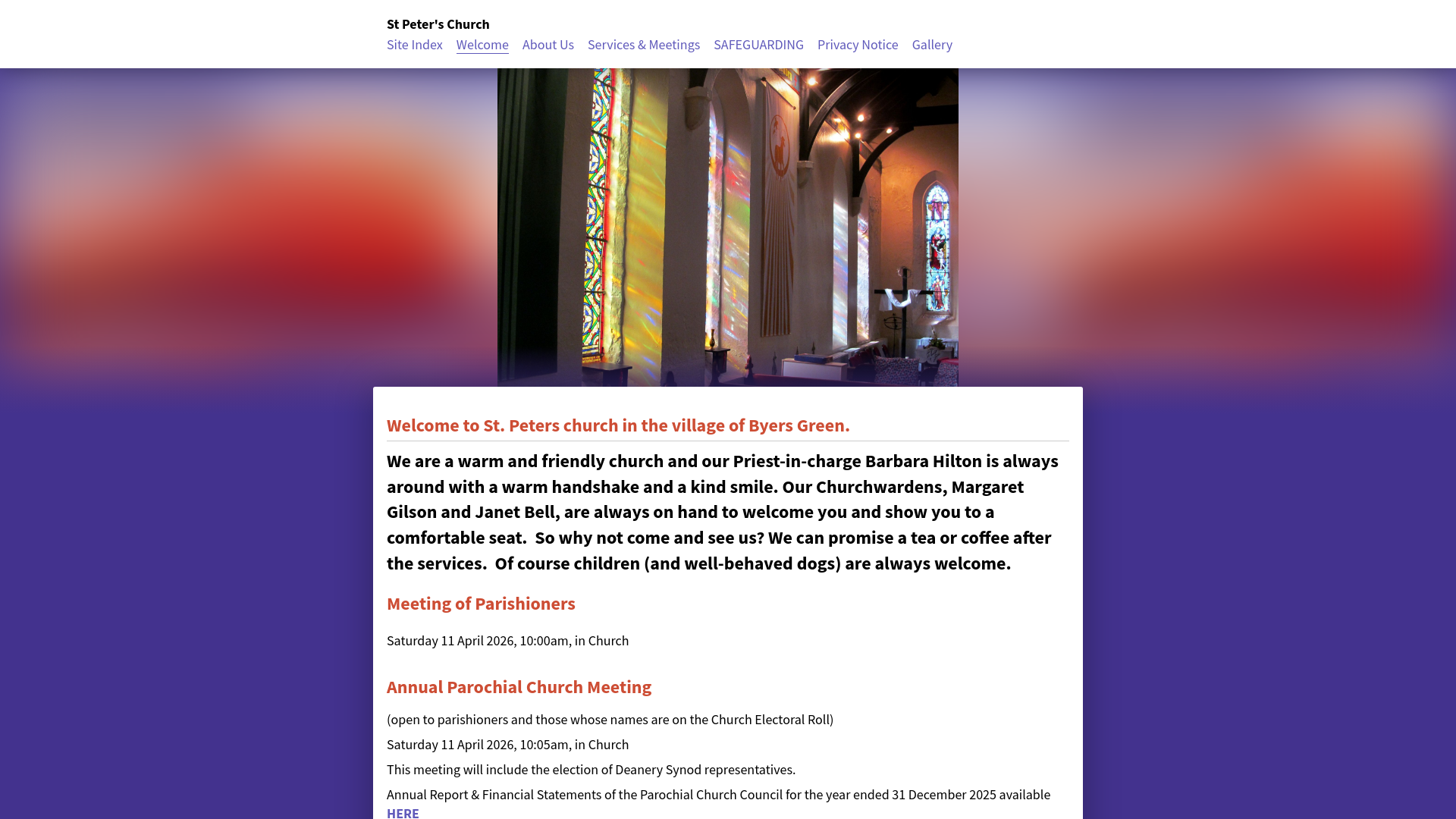 Website screenshot