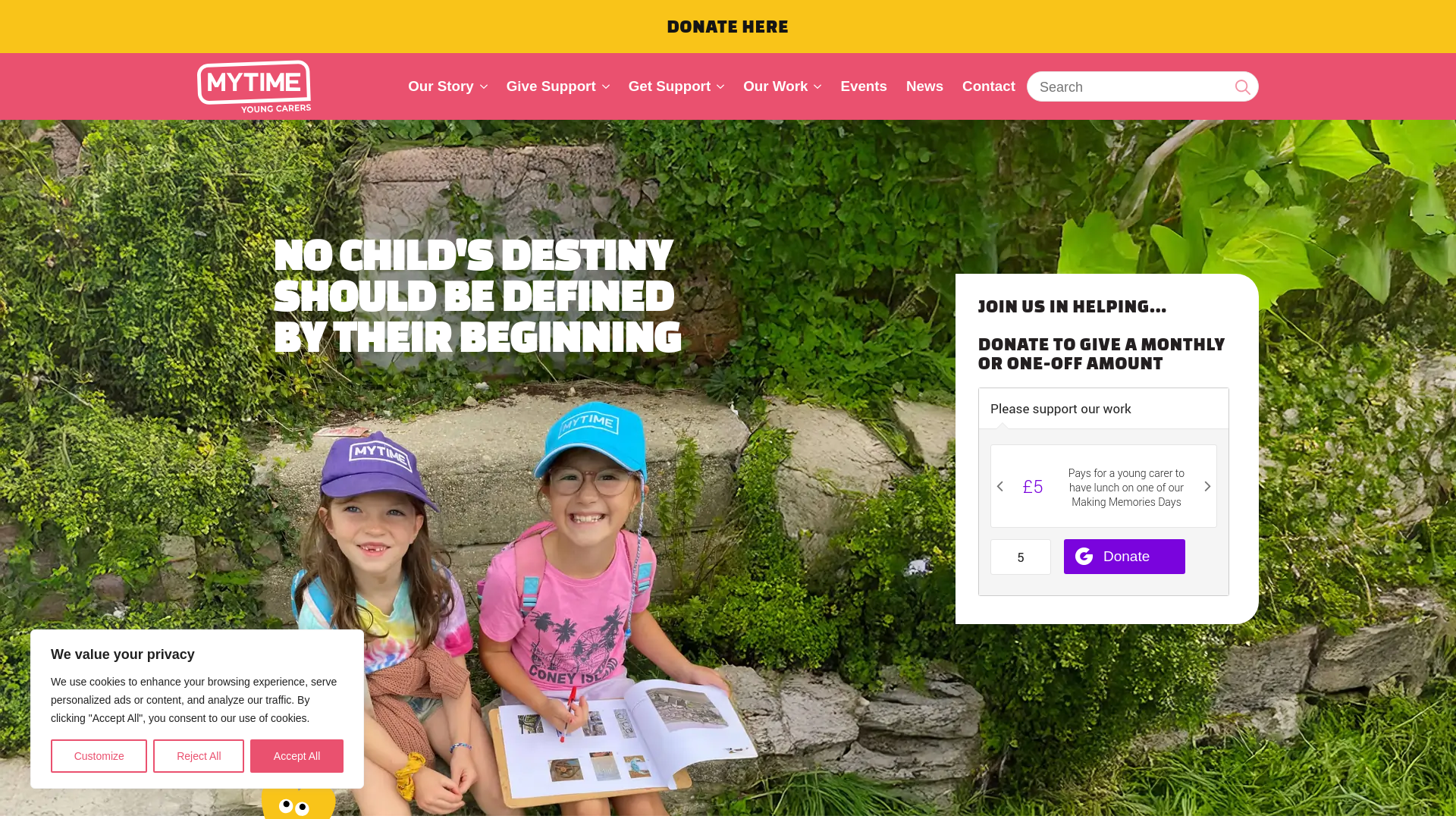 Website screenshot