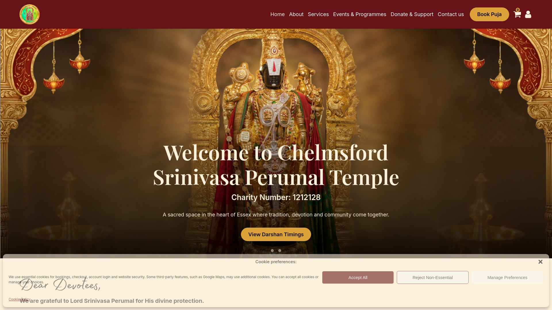 Website screenshot