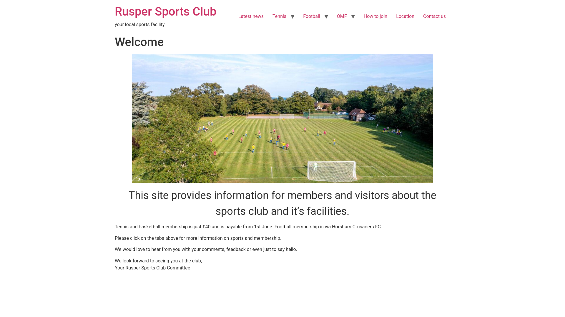 Website screenshot