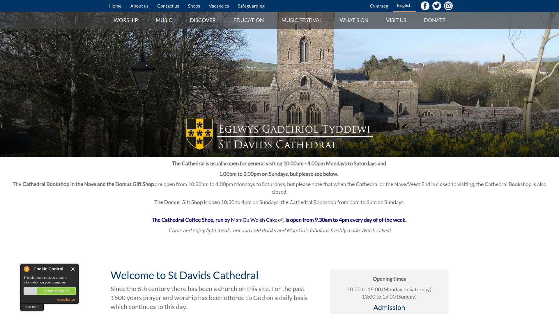 Website screenshot