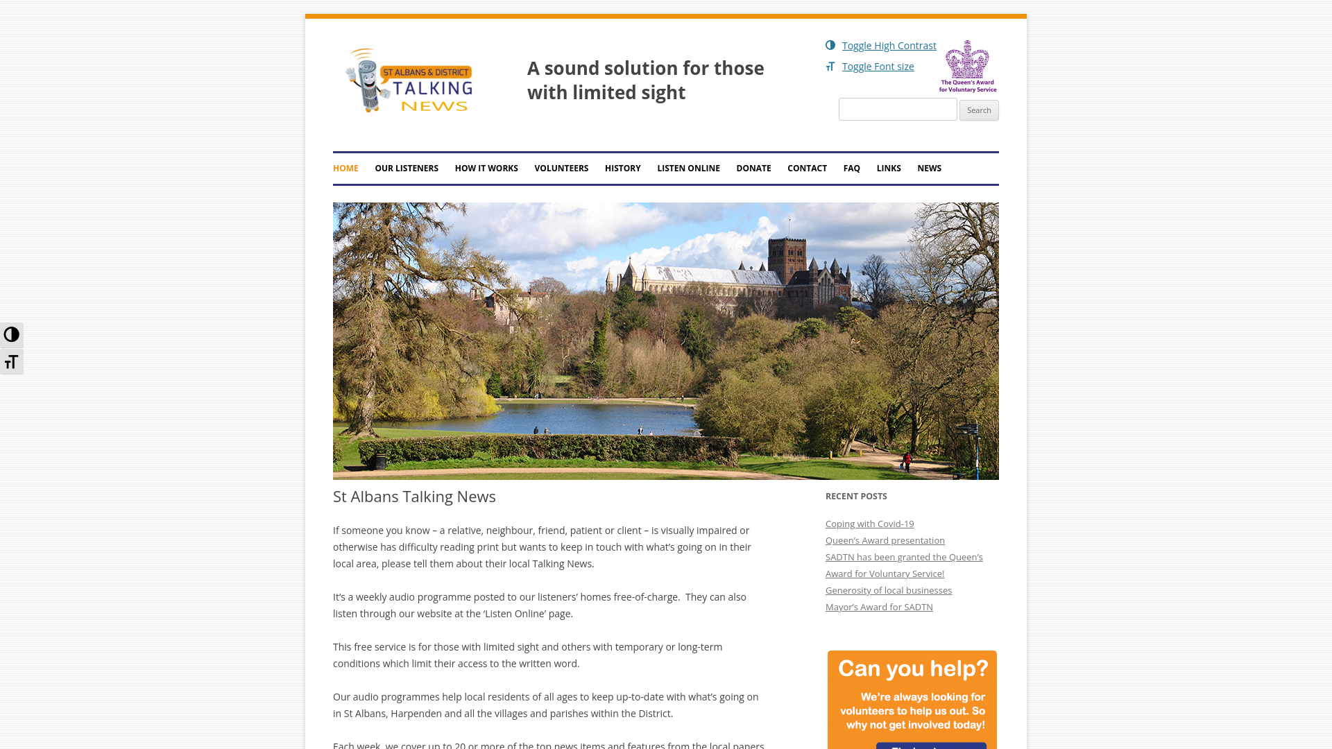Website screenshot