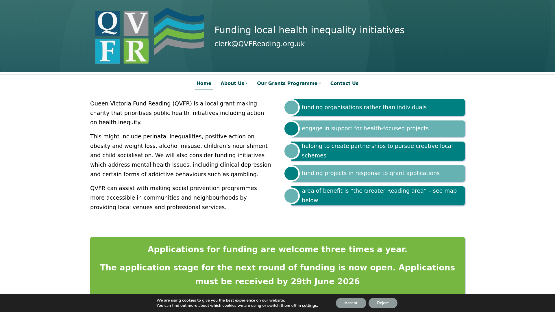 Website screenshot