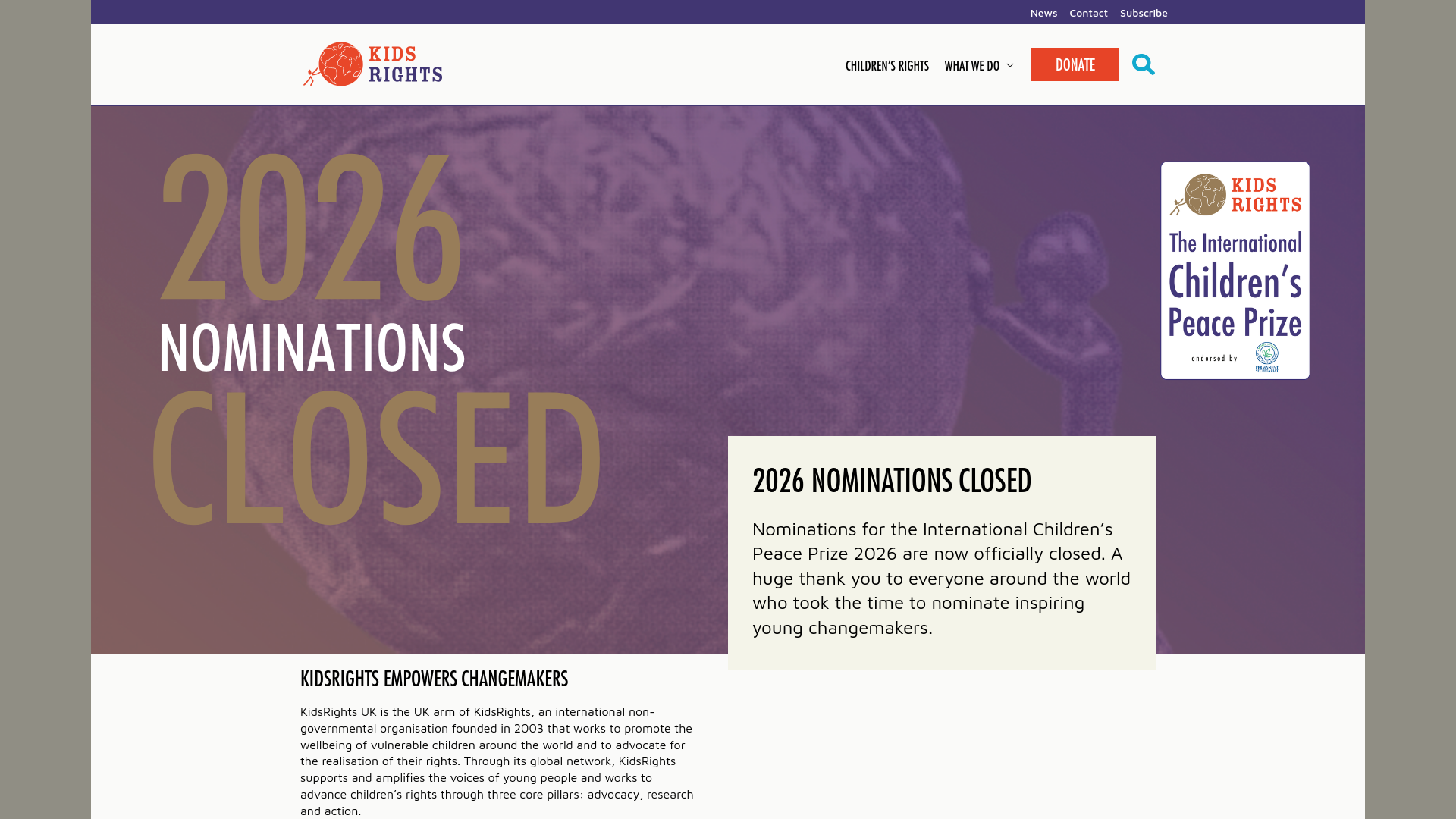 Website screenshot