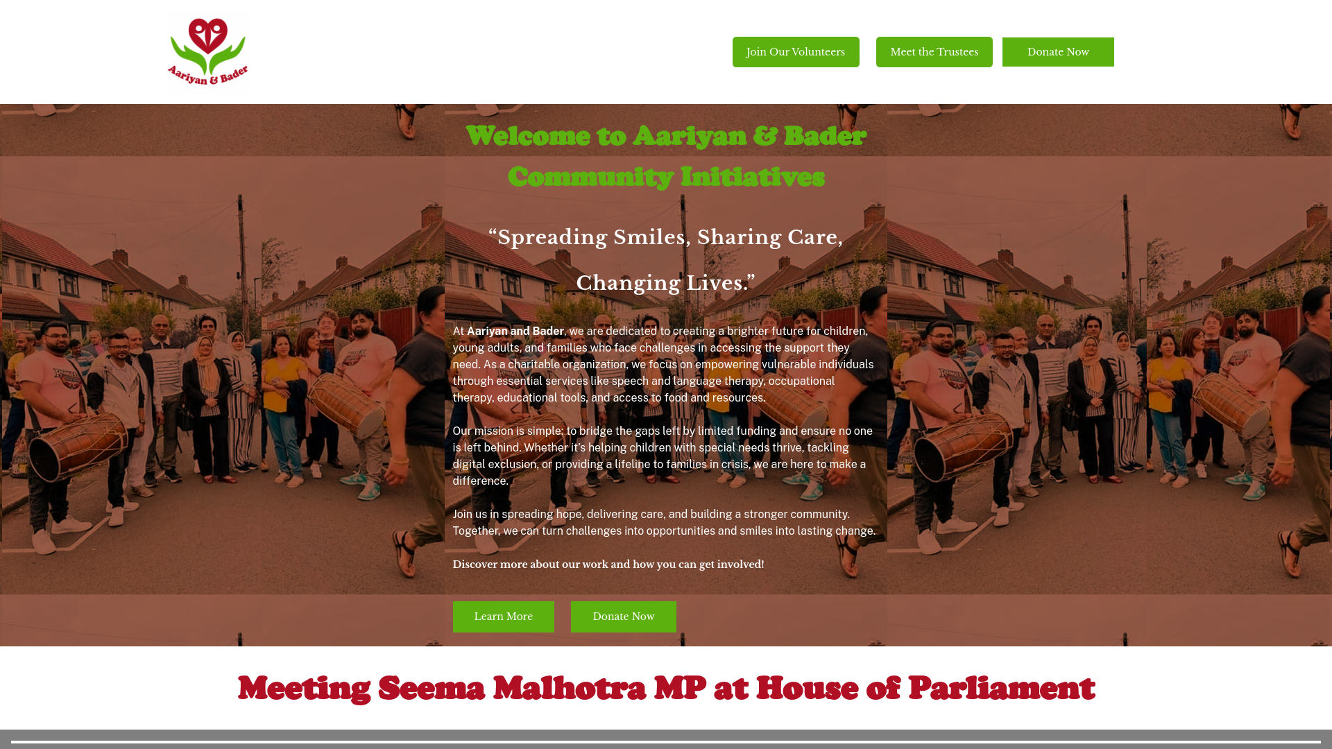 Website screenshot