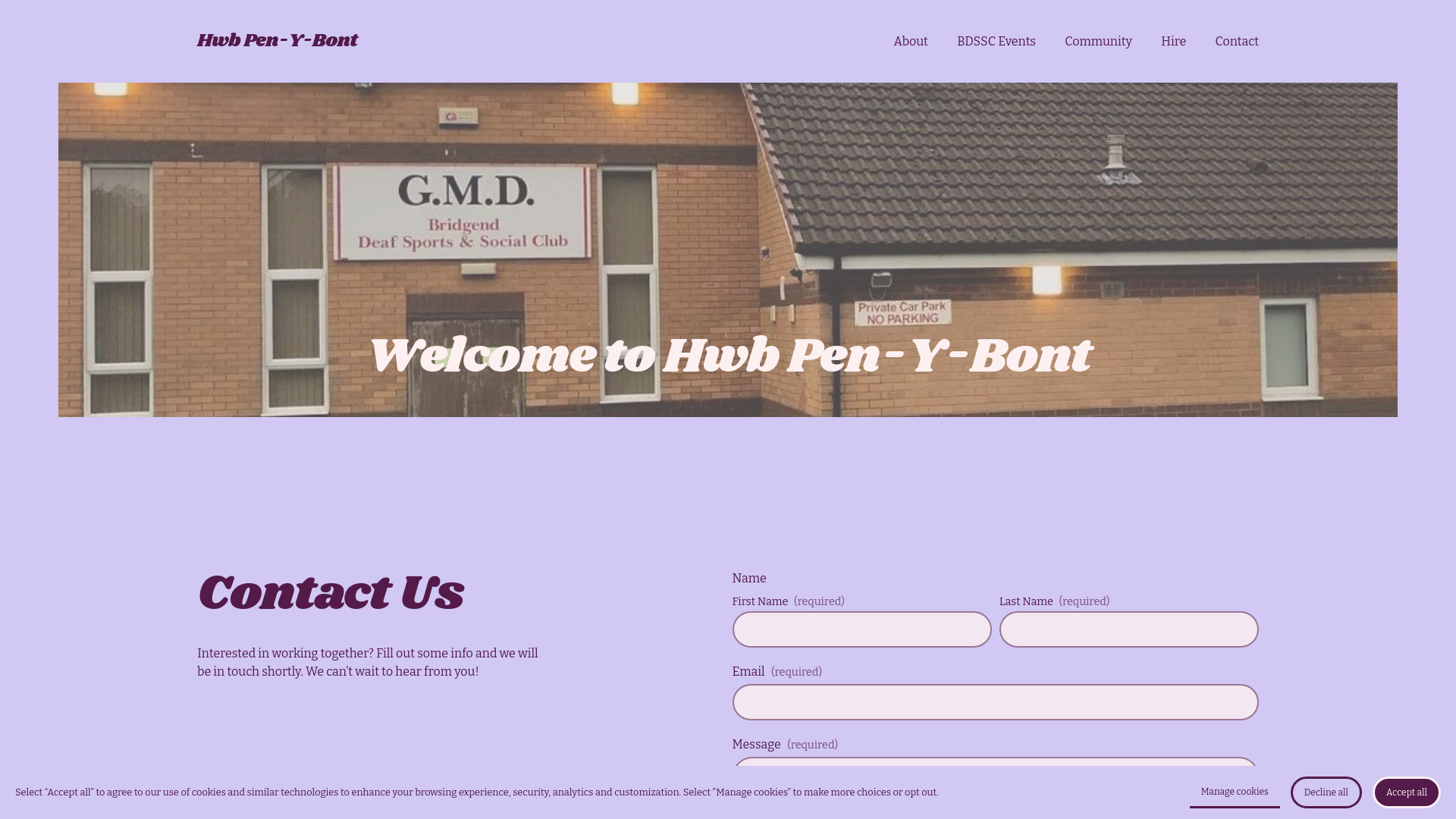 Website screenshot