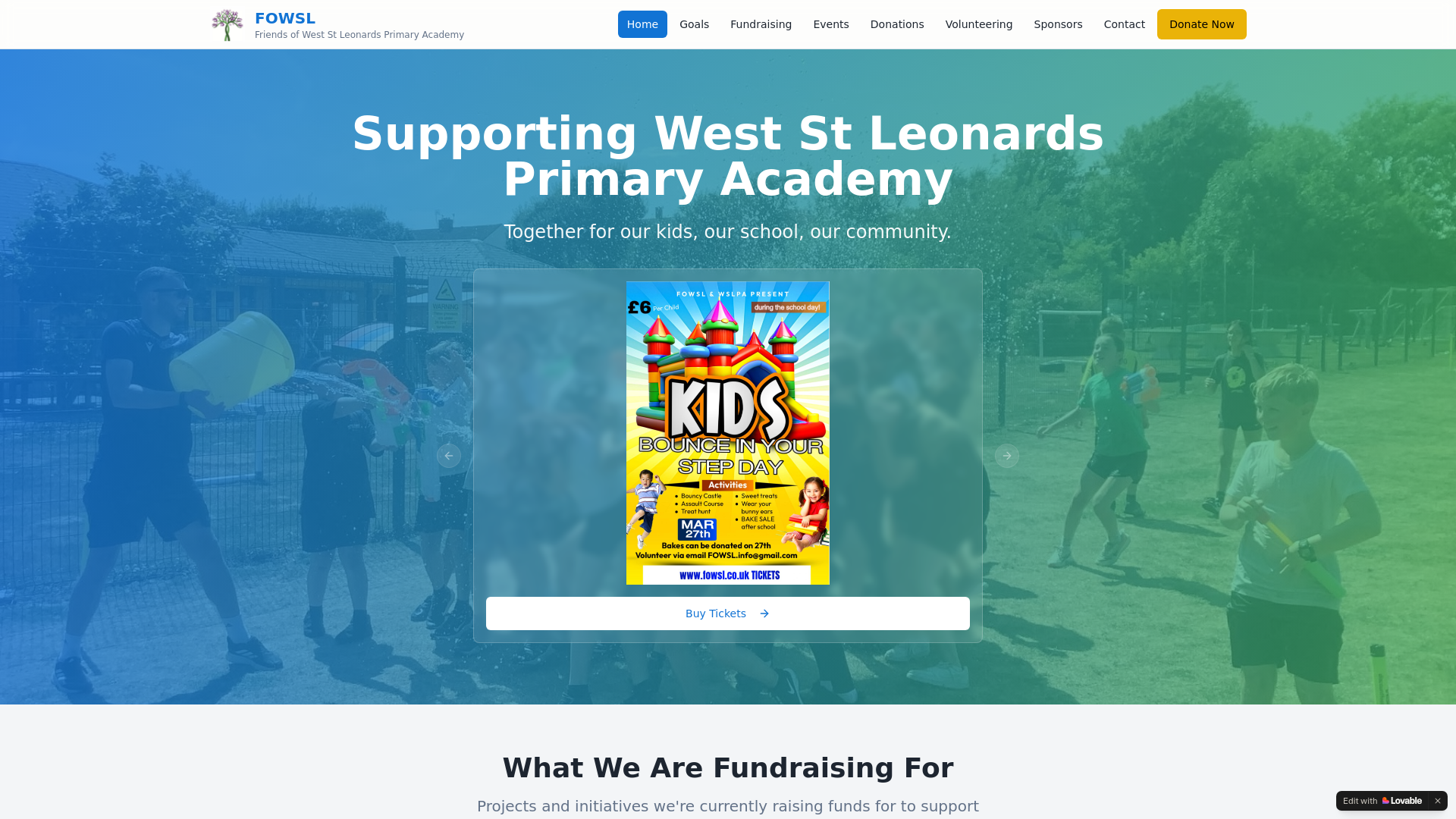 Website screenshot