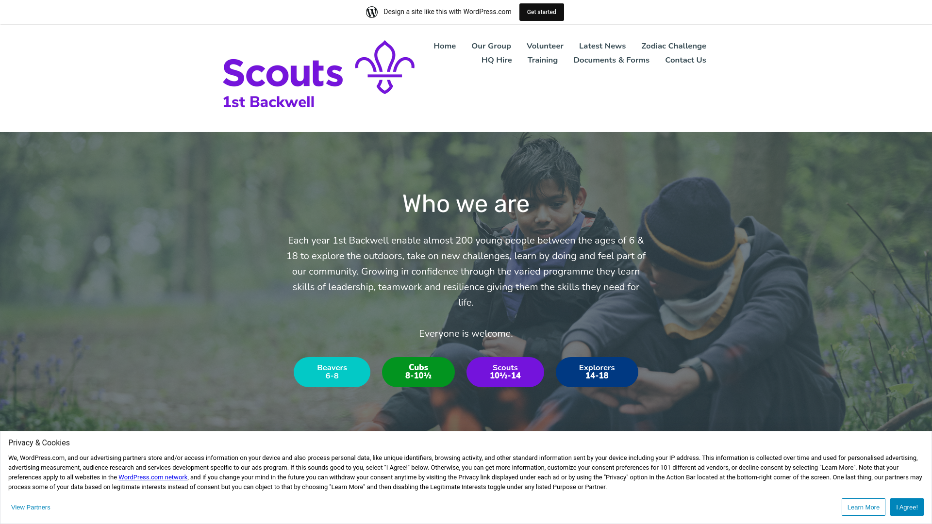 Website screenshot
