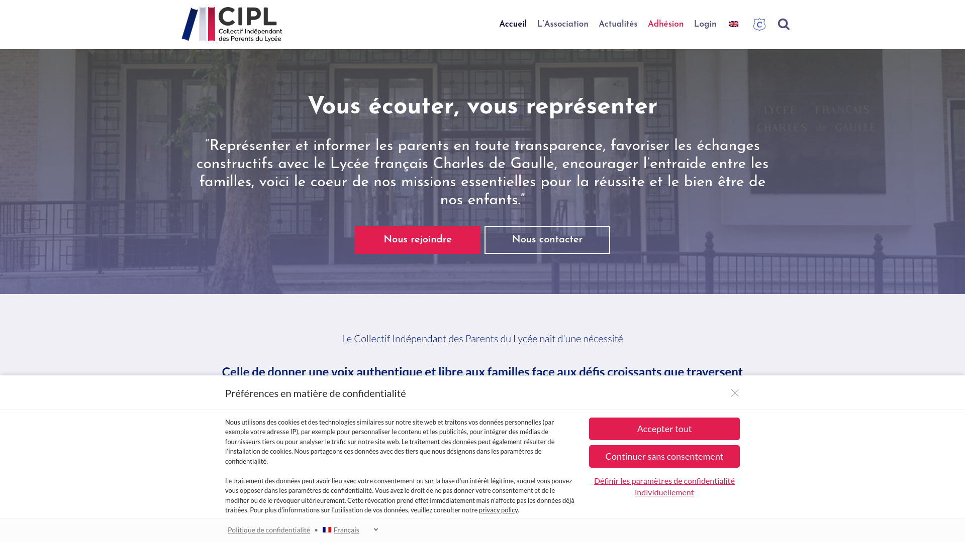 Website screenshot