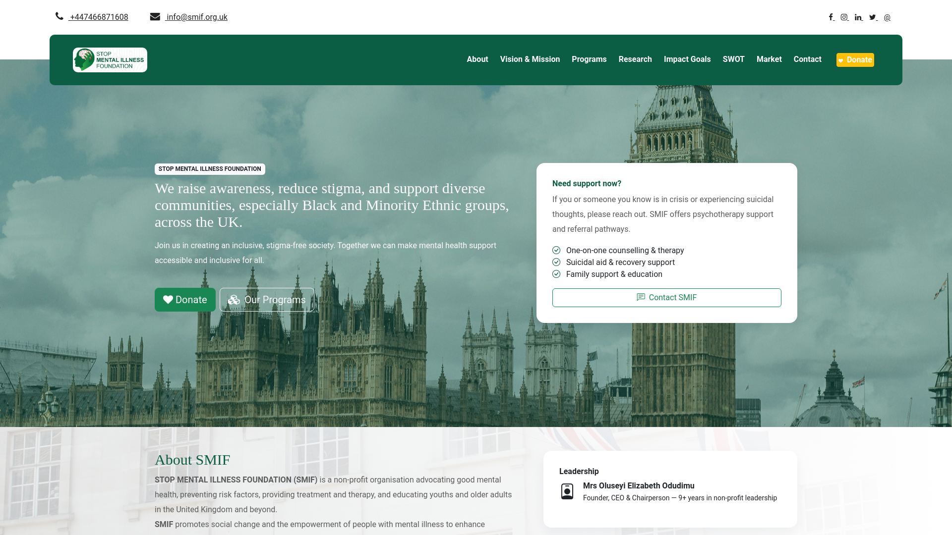 Website screenshot