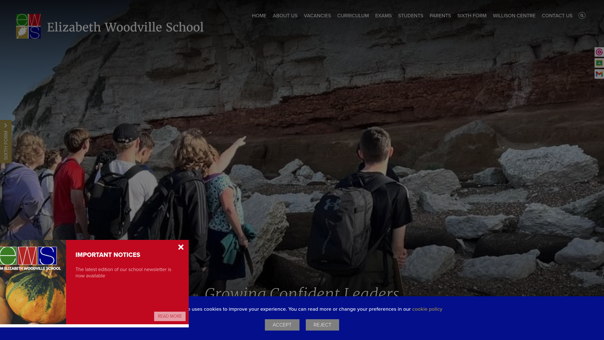Website screenshot