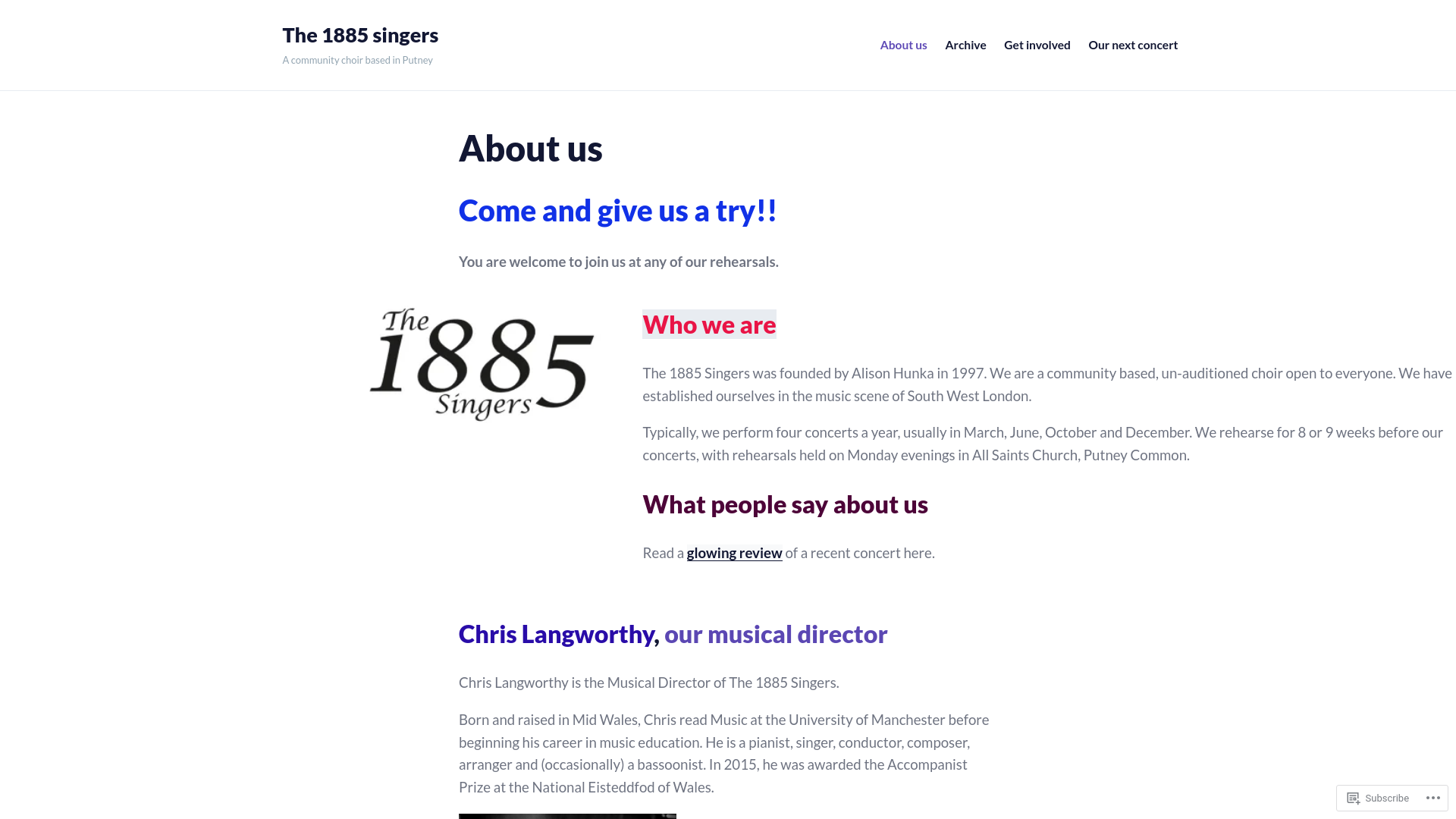 Website screenshot