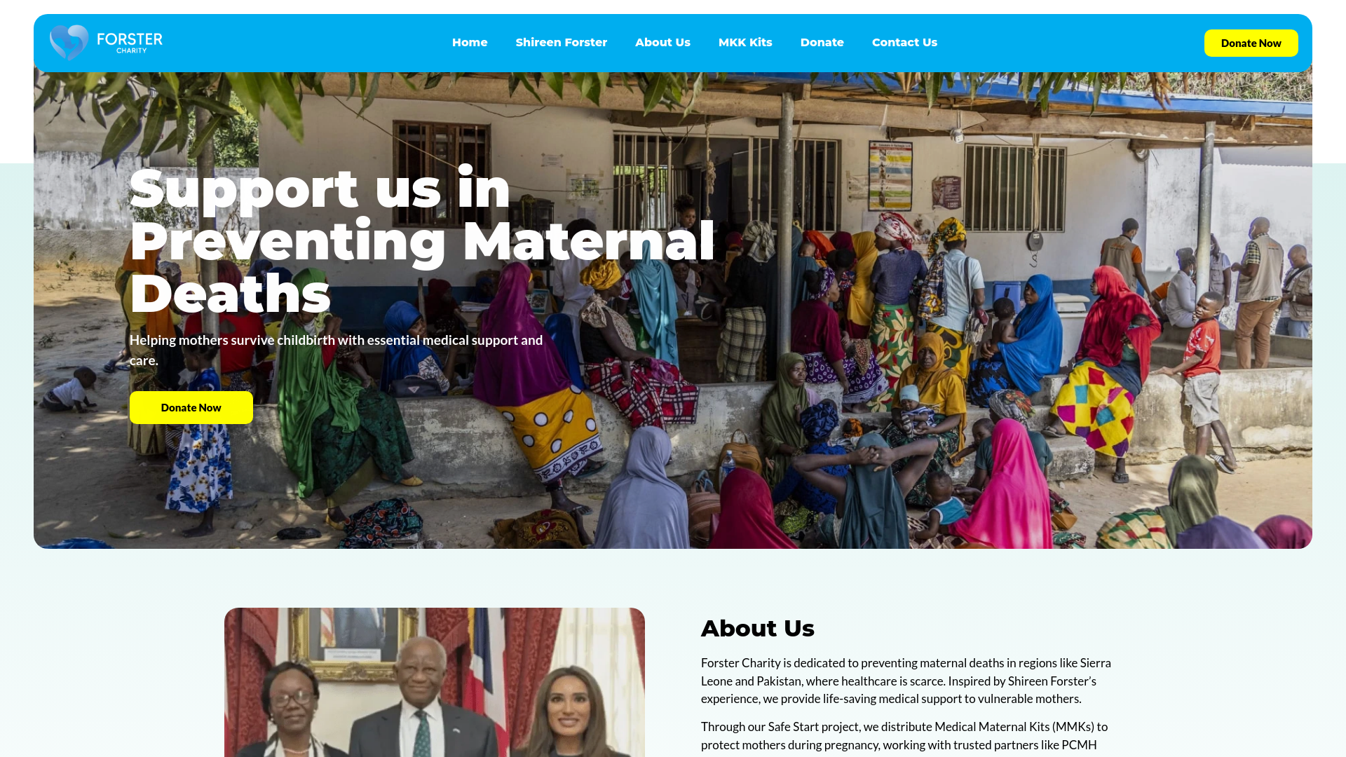 Website screenshot