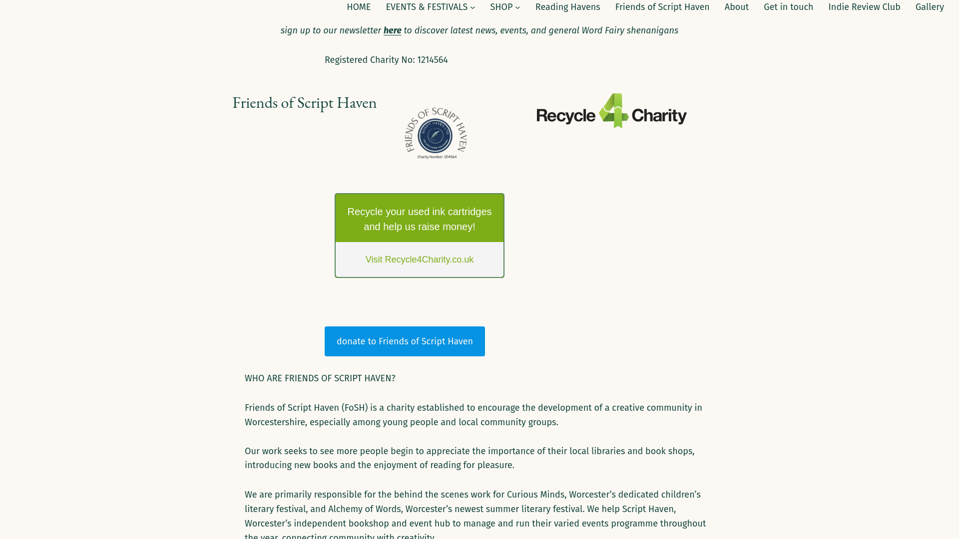 Website screenshot