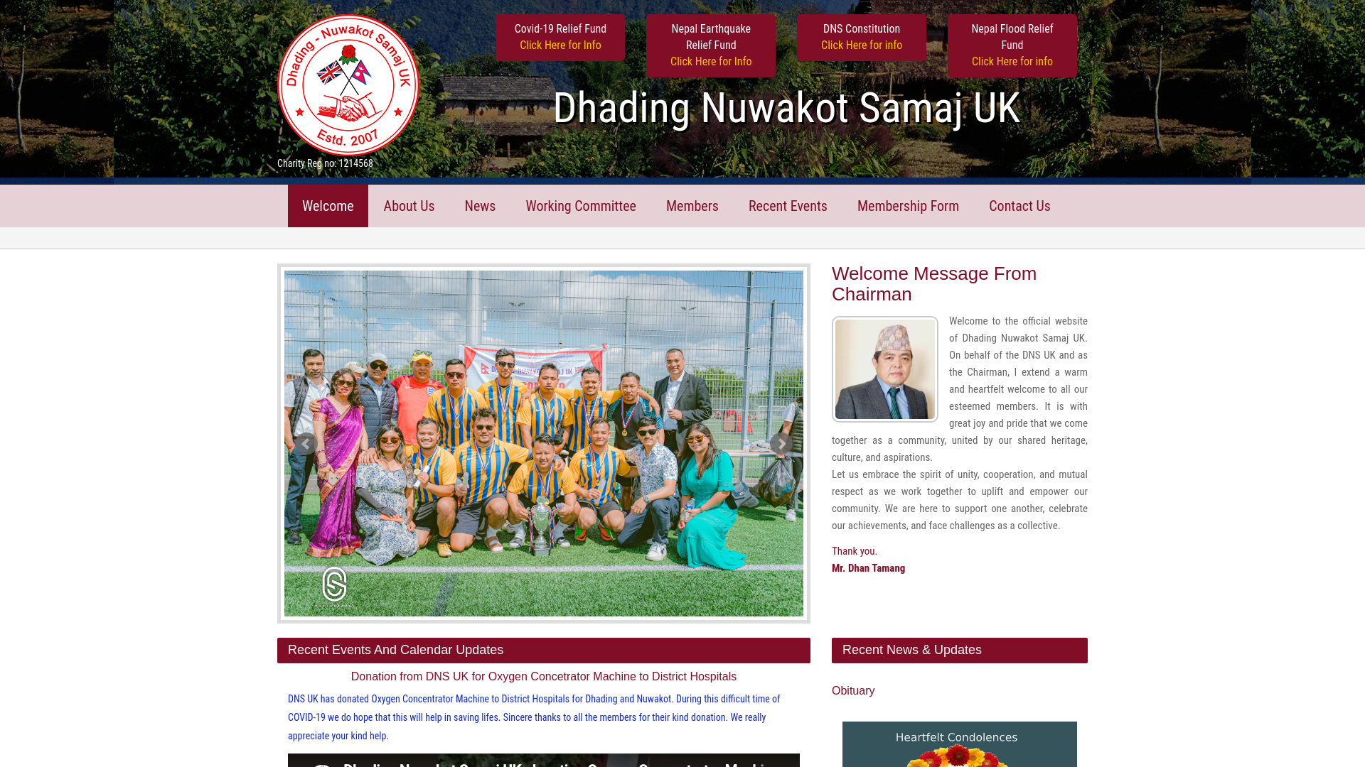 Website screenshot