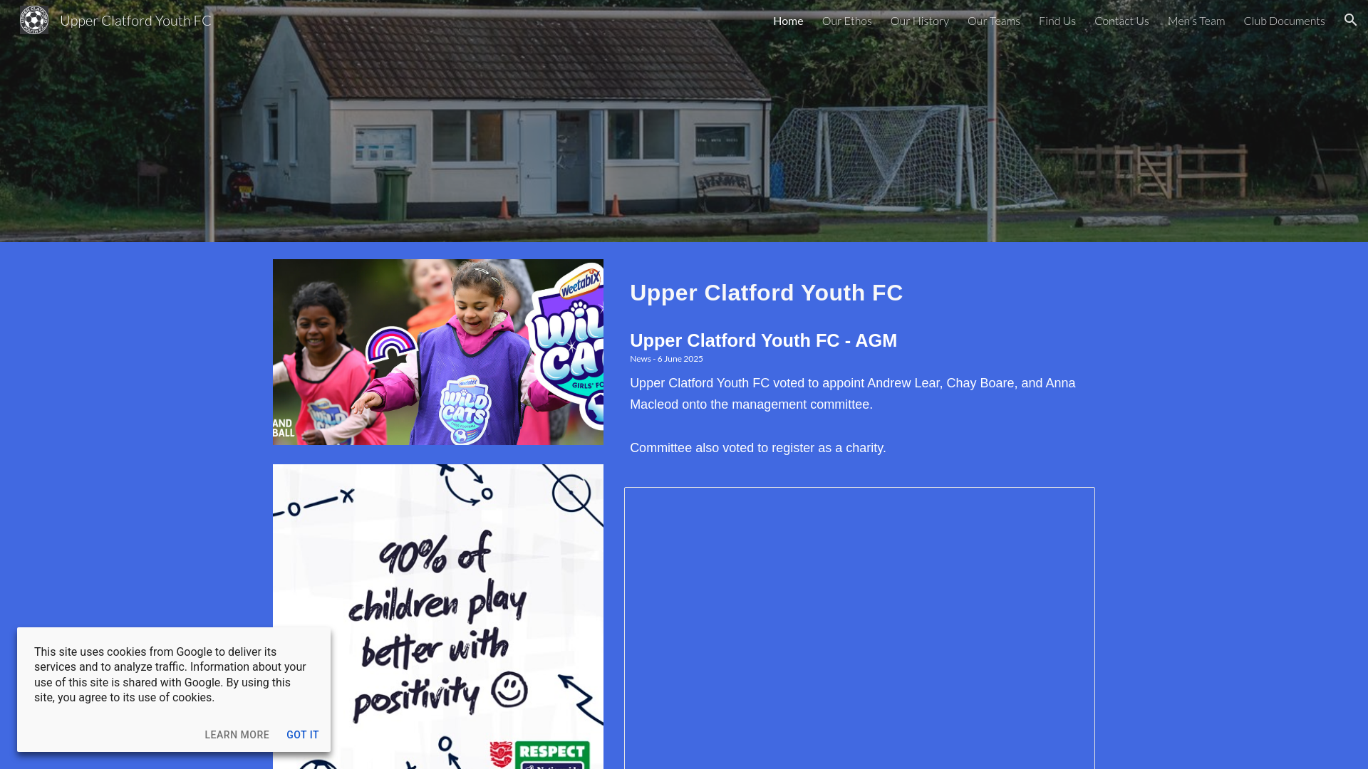 Website screenshot