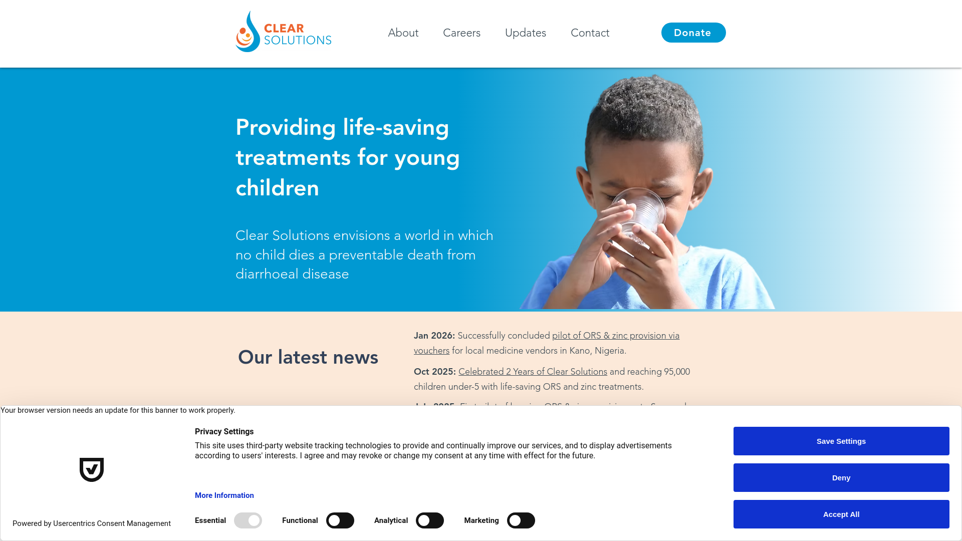 Website screenshot
