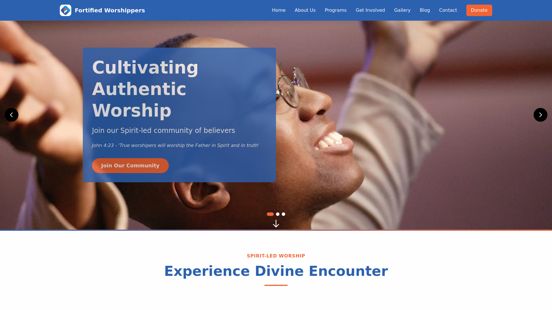Website screenshot