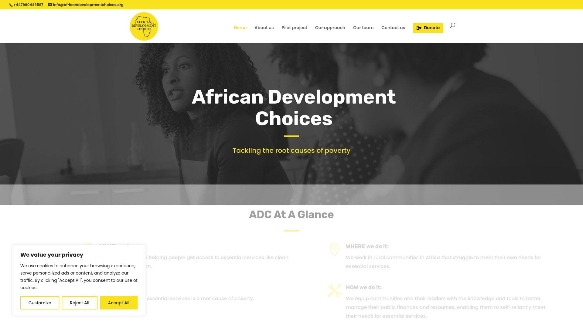 Website screenshot