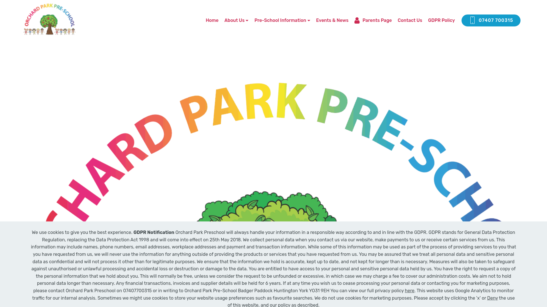 Website screenshot
