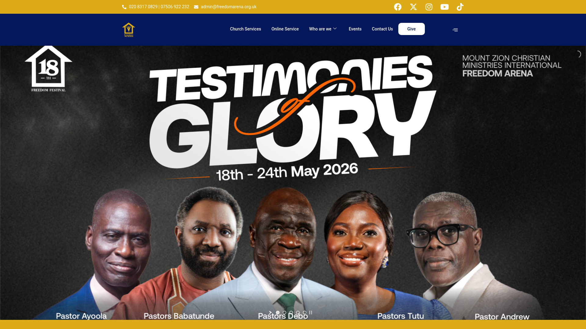 Website screenshot