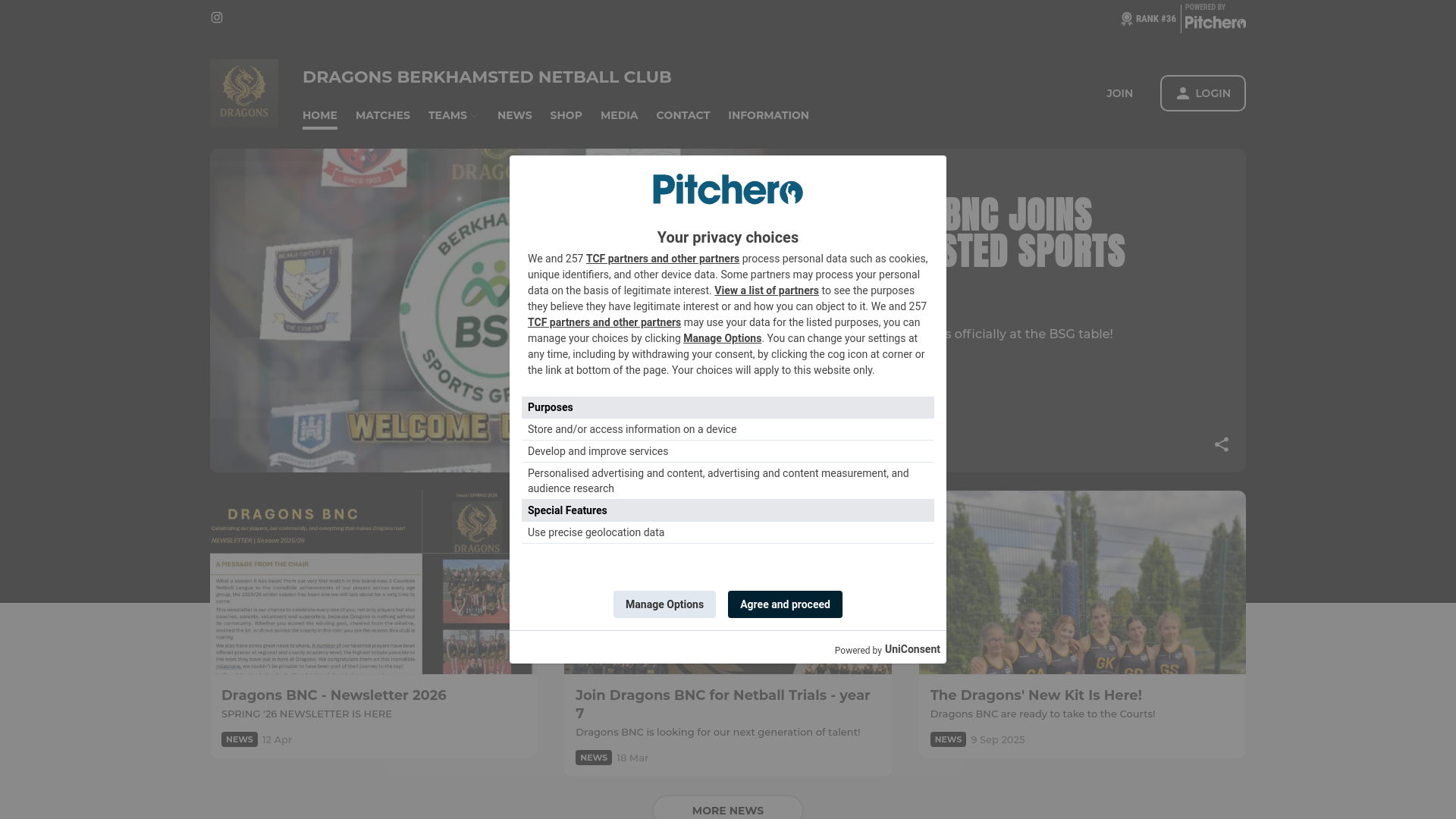 Website screenshot