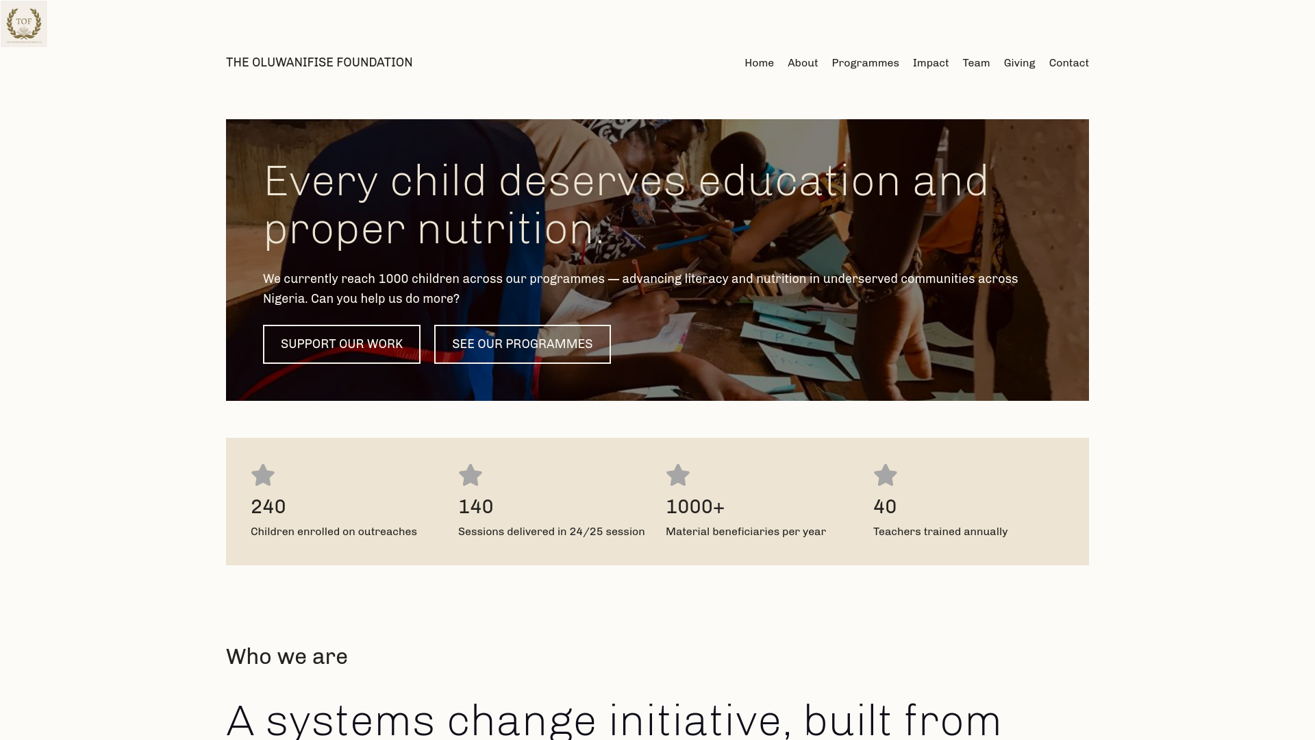 Website screenshot