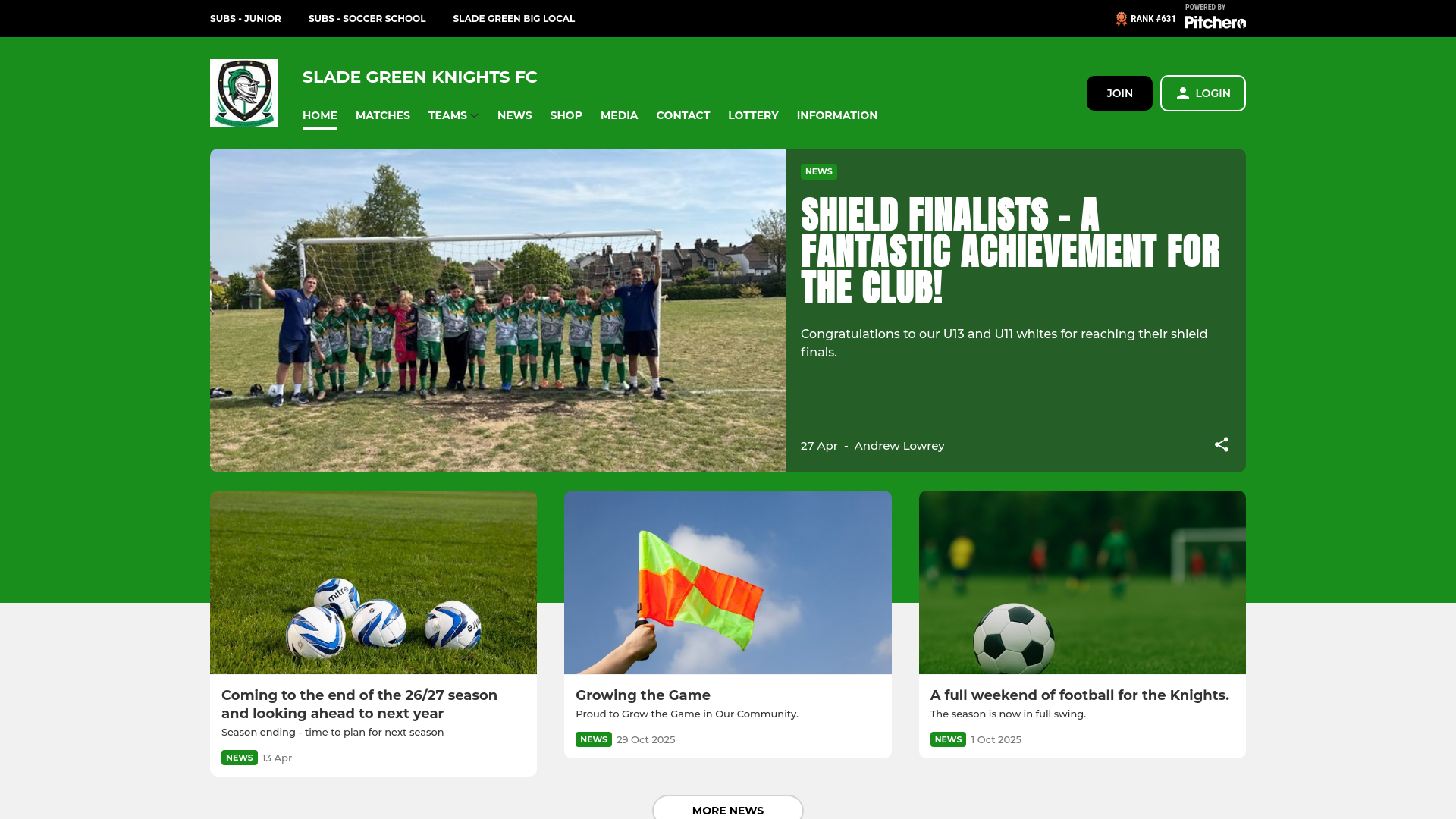 Website screenshot