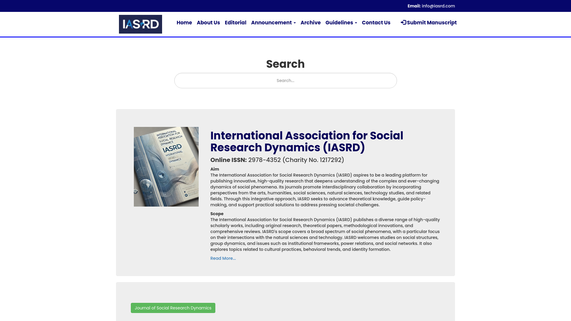 Website screenshot