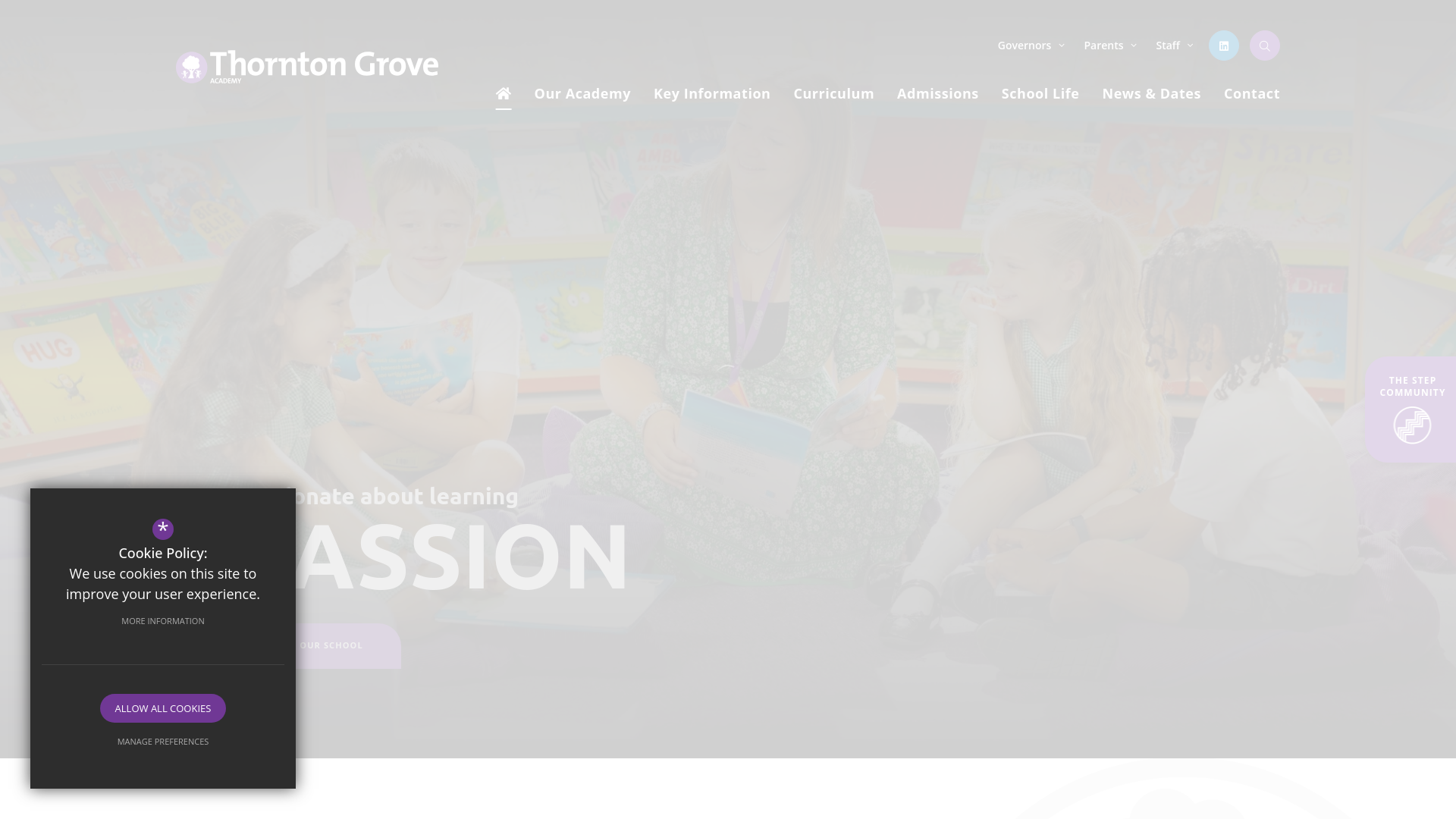 Website screenshot