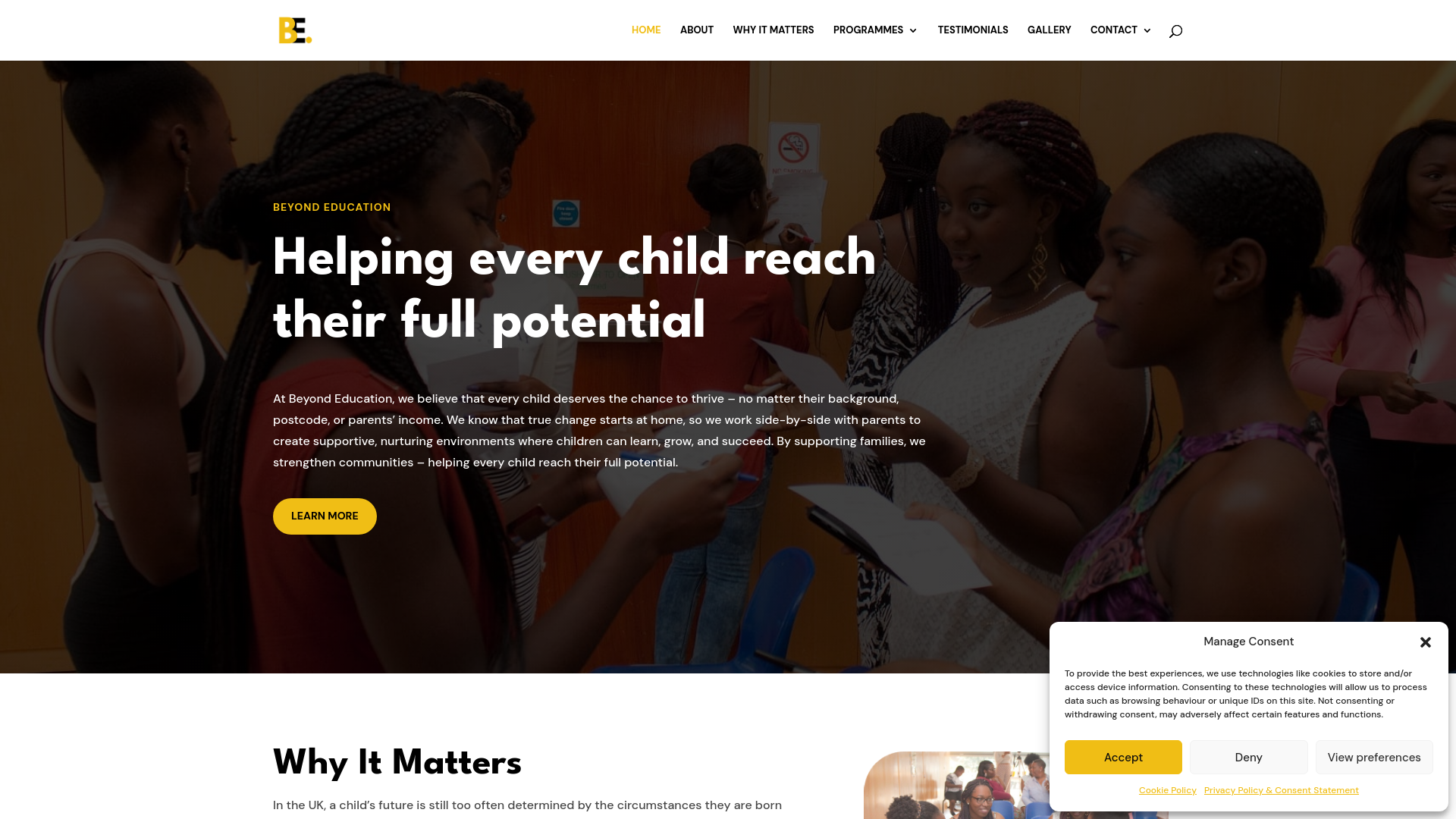 Website screenshot
