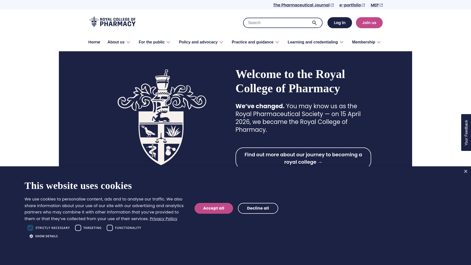 Website screenshot